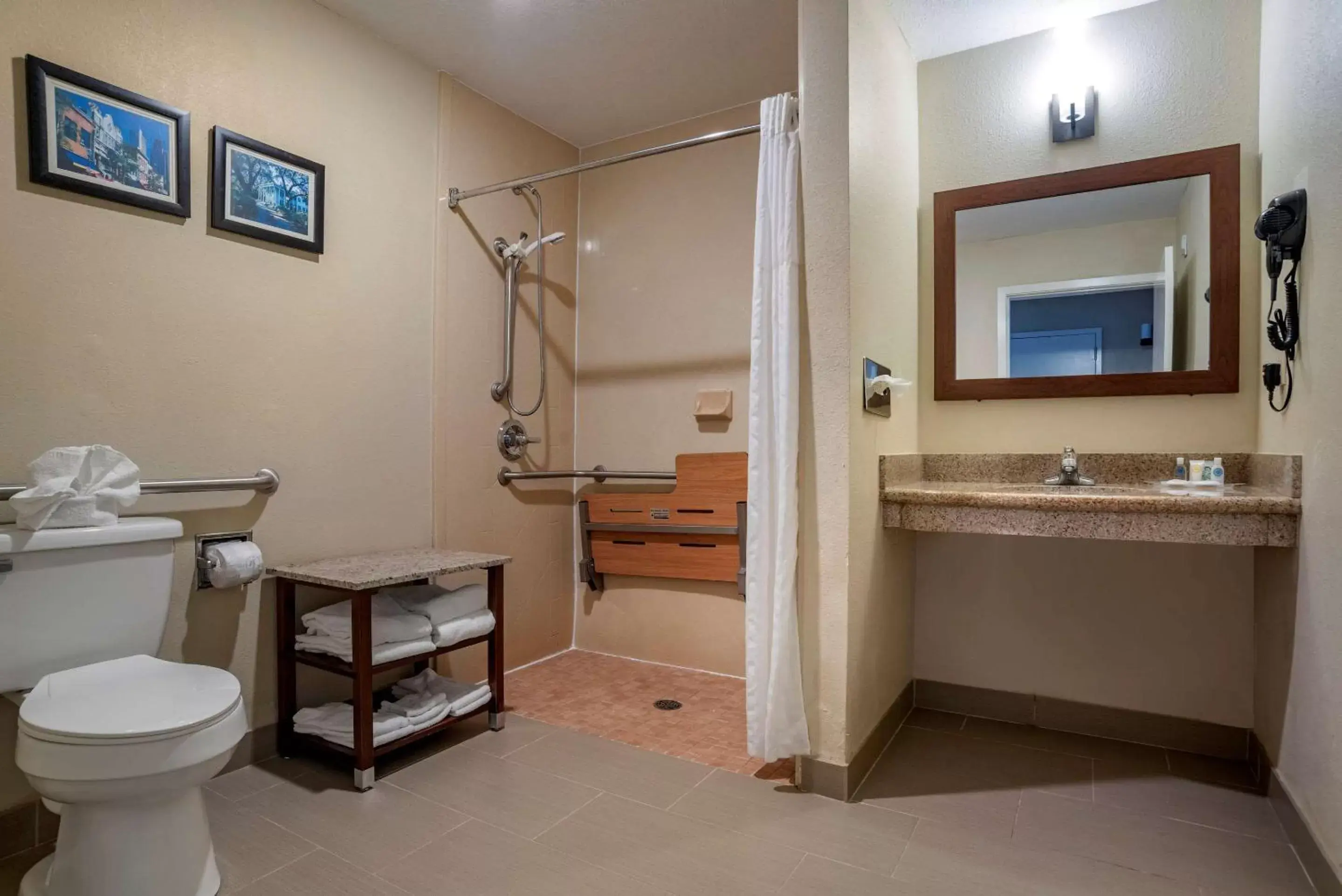 Bedroom, Bathroom in Comfort Suites Mobile West/Tillmans Corner