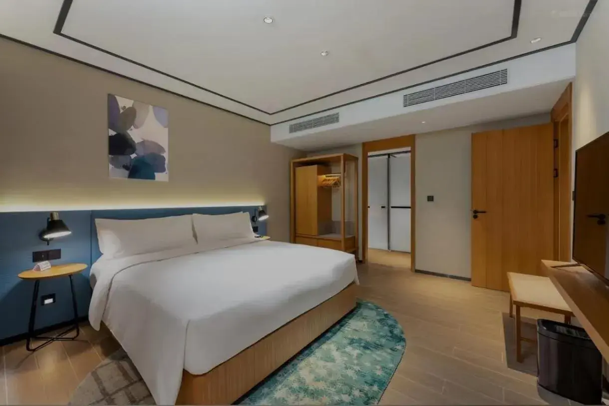 Bed in Hilton Garden Inn Nantong Xinghu