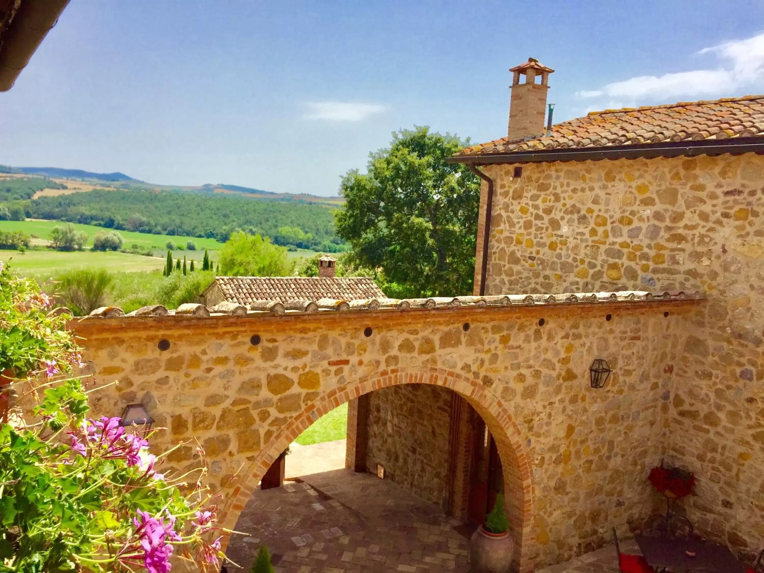 Garden view in Locanda Vesuna