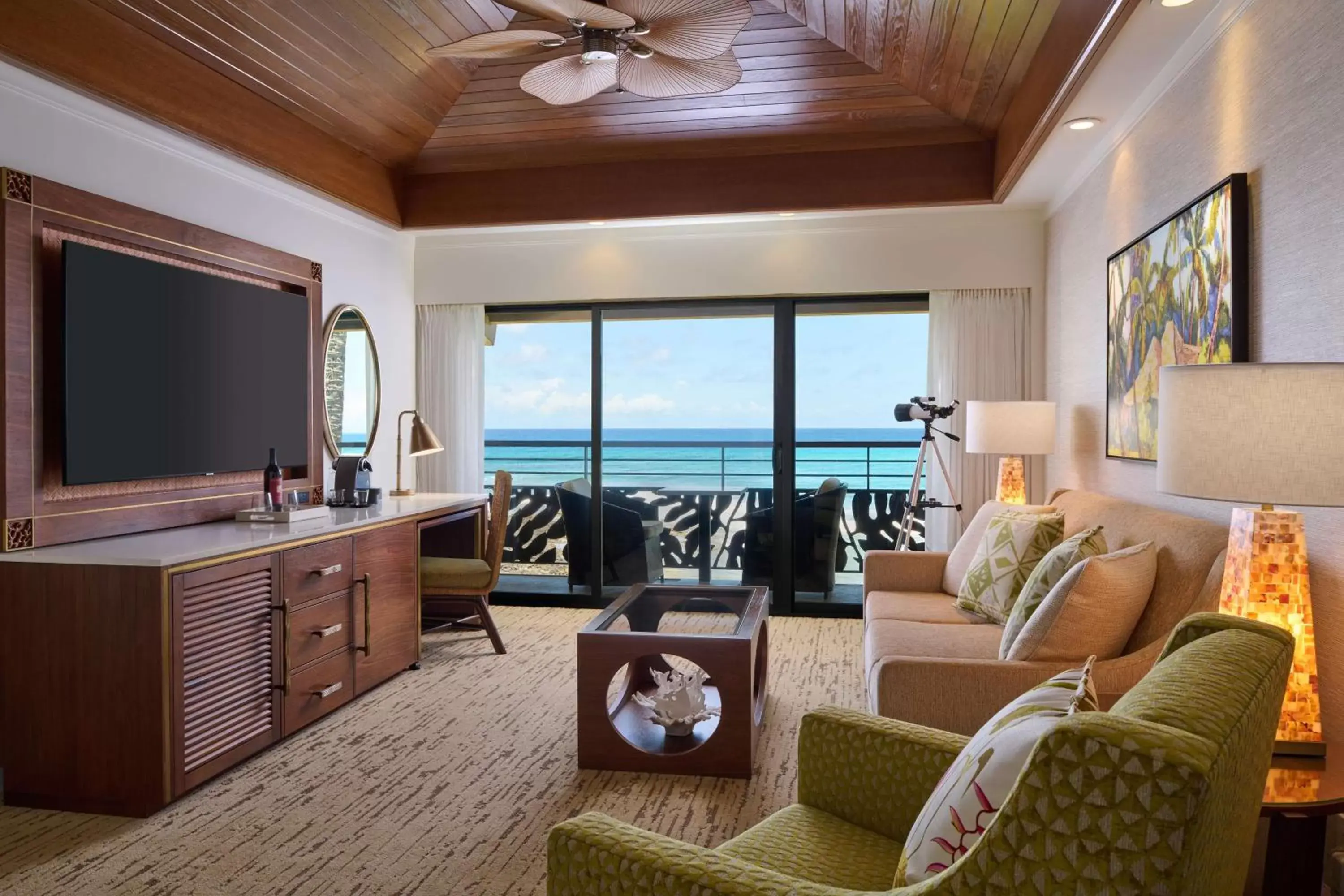 Photo of the whole room, Seating Area in Koa Kea Resort on Poipu Beach