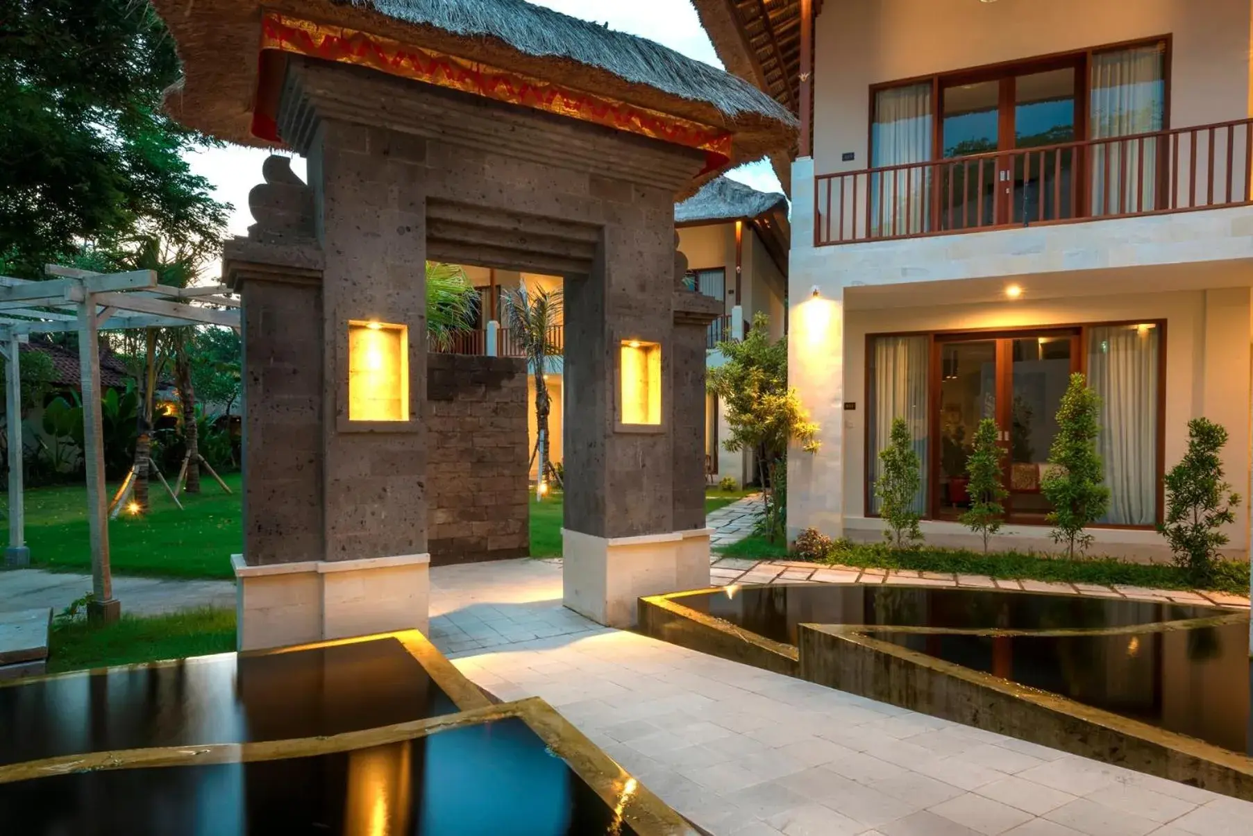 Facade/entrance, Swimming Pool in Villa Puri Ayu