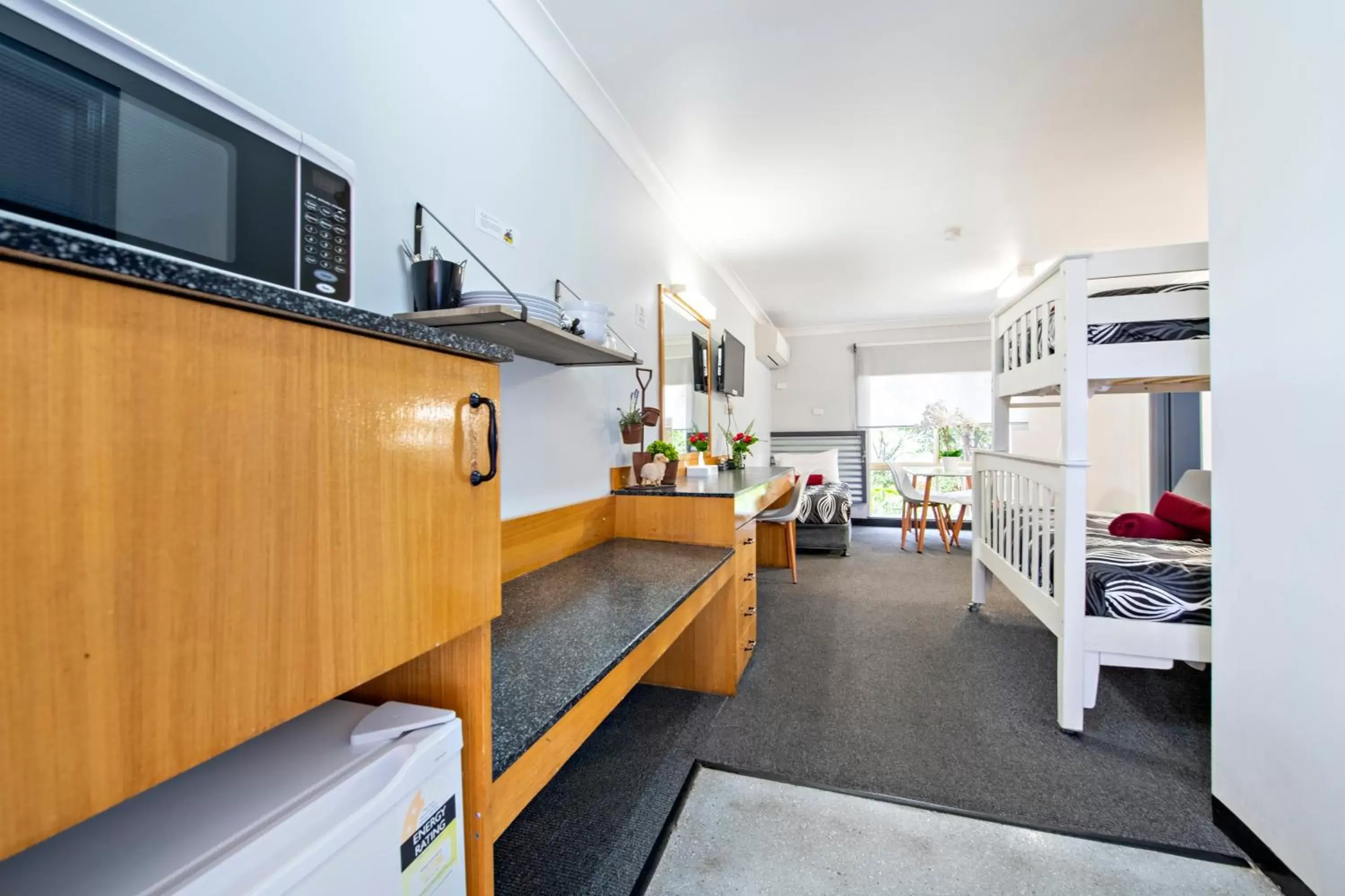 Living room in Shearing Shed Motor Inn