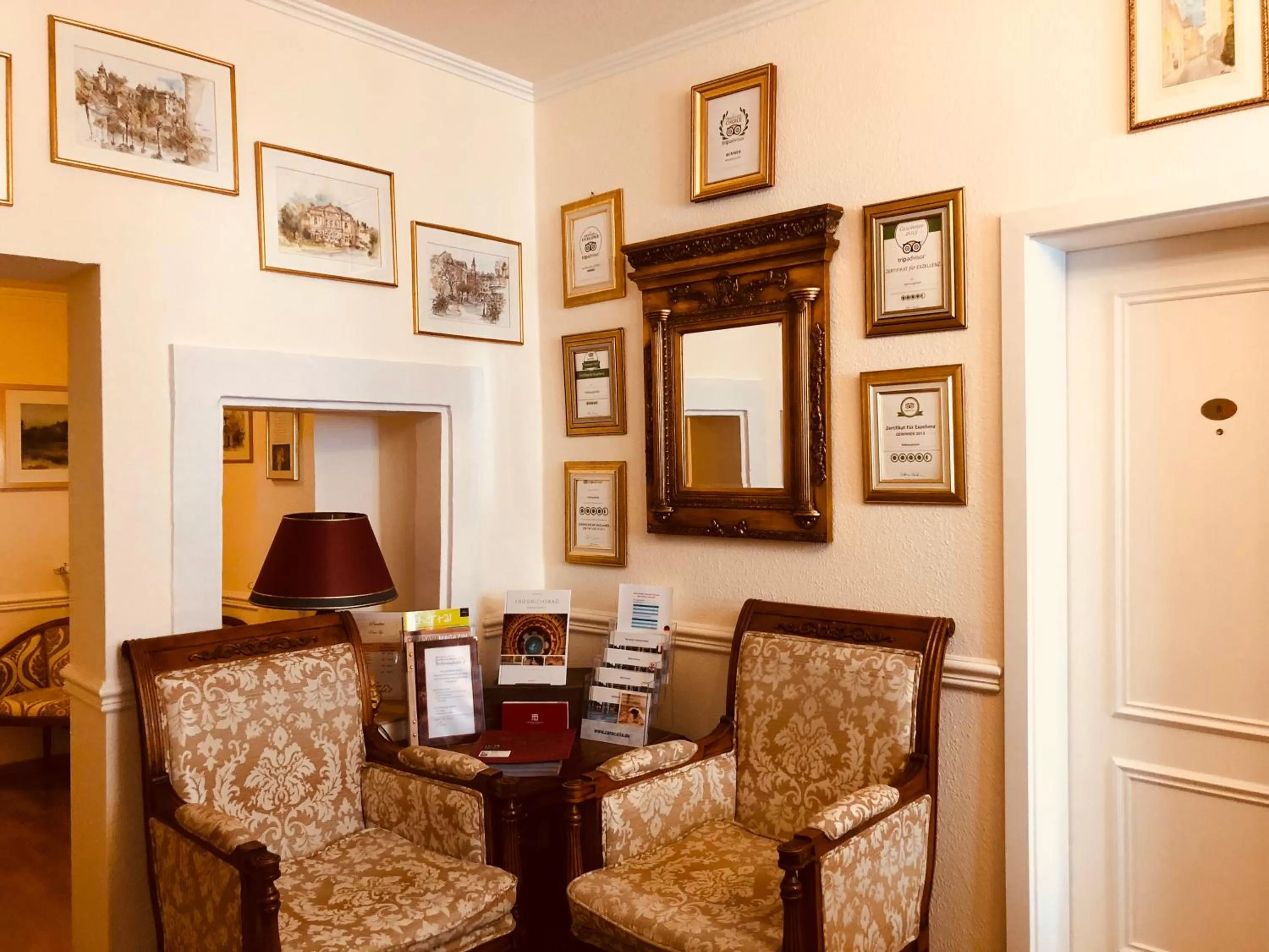 Lobby or reception in Hotel Rathausglöckel