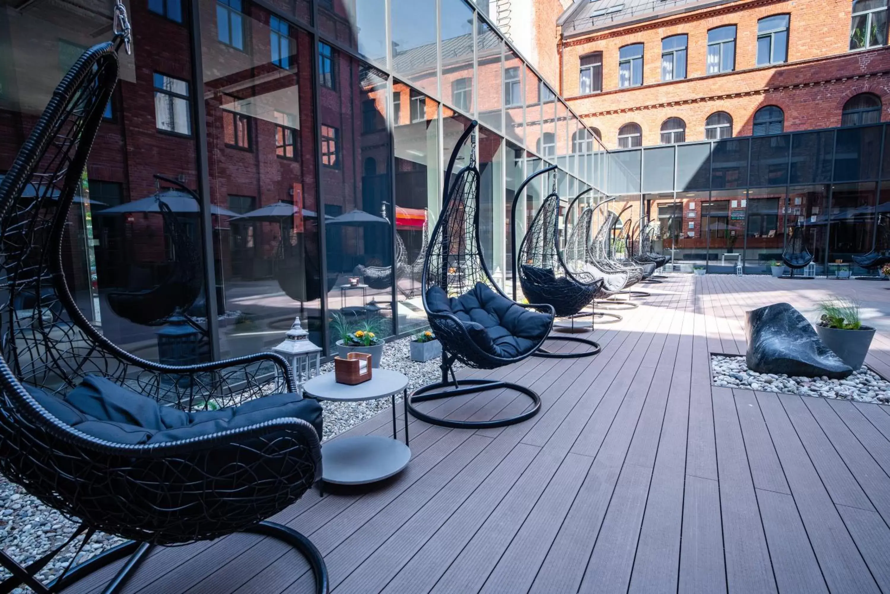 Balcony/Terrace in VICTORIA Hotel Kaunas