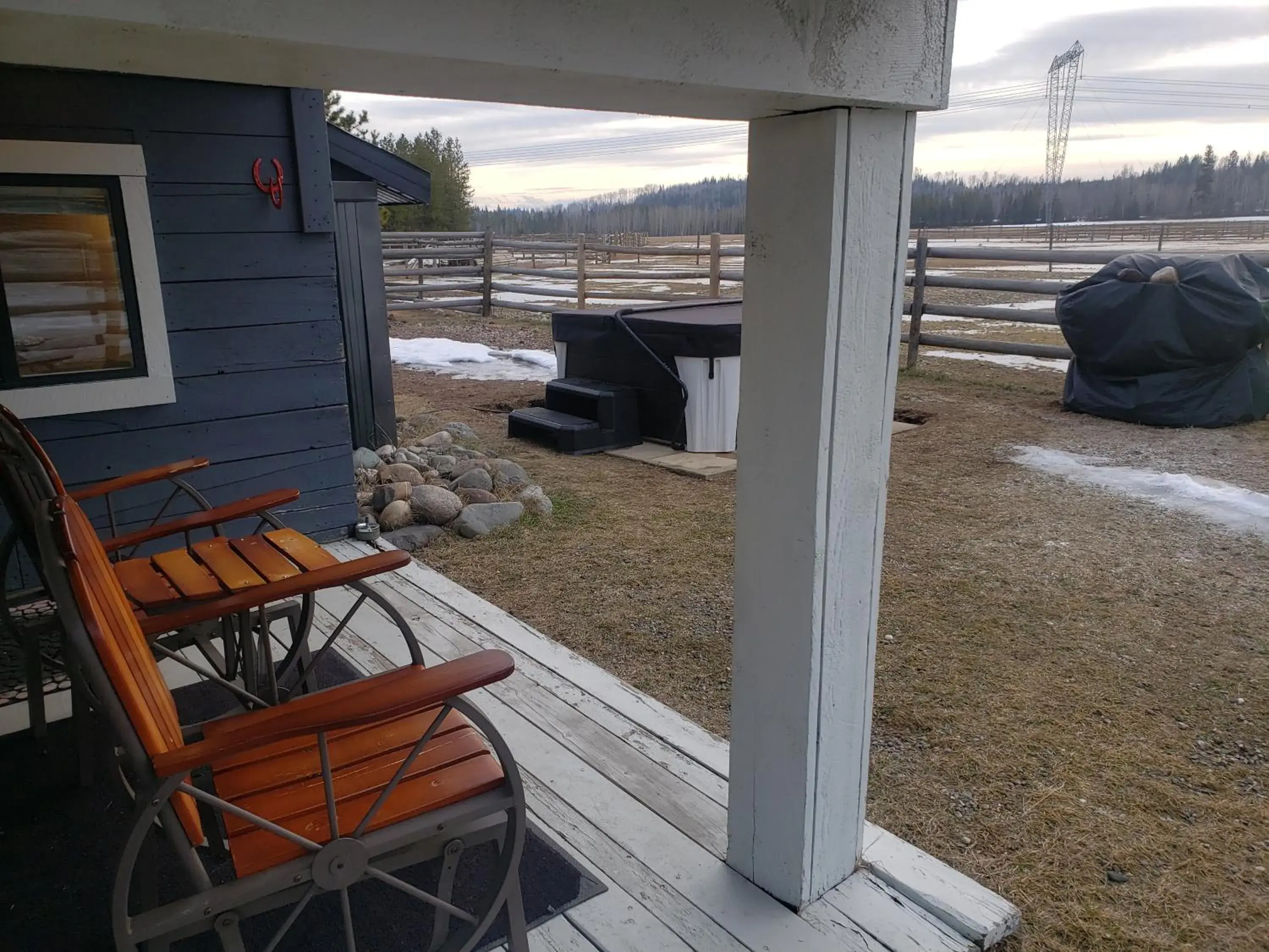 Patio in Woodhouse Cottages And Ranch