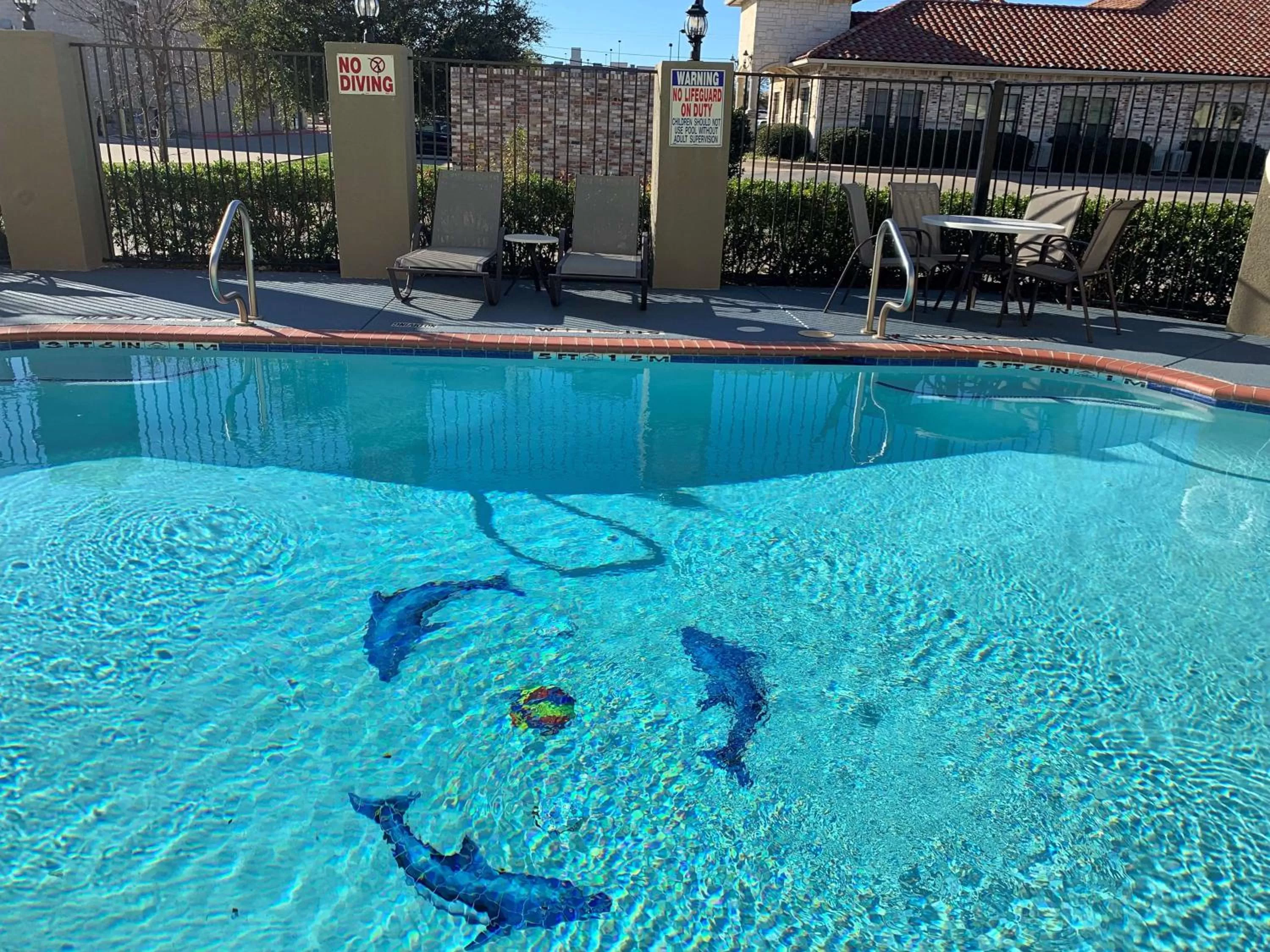 Pool view in SureStay Plus Hotel by Best Western Mesquite