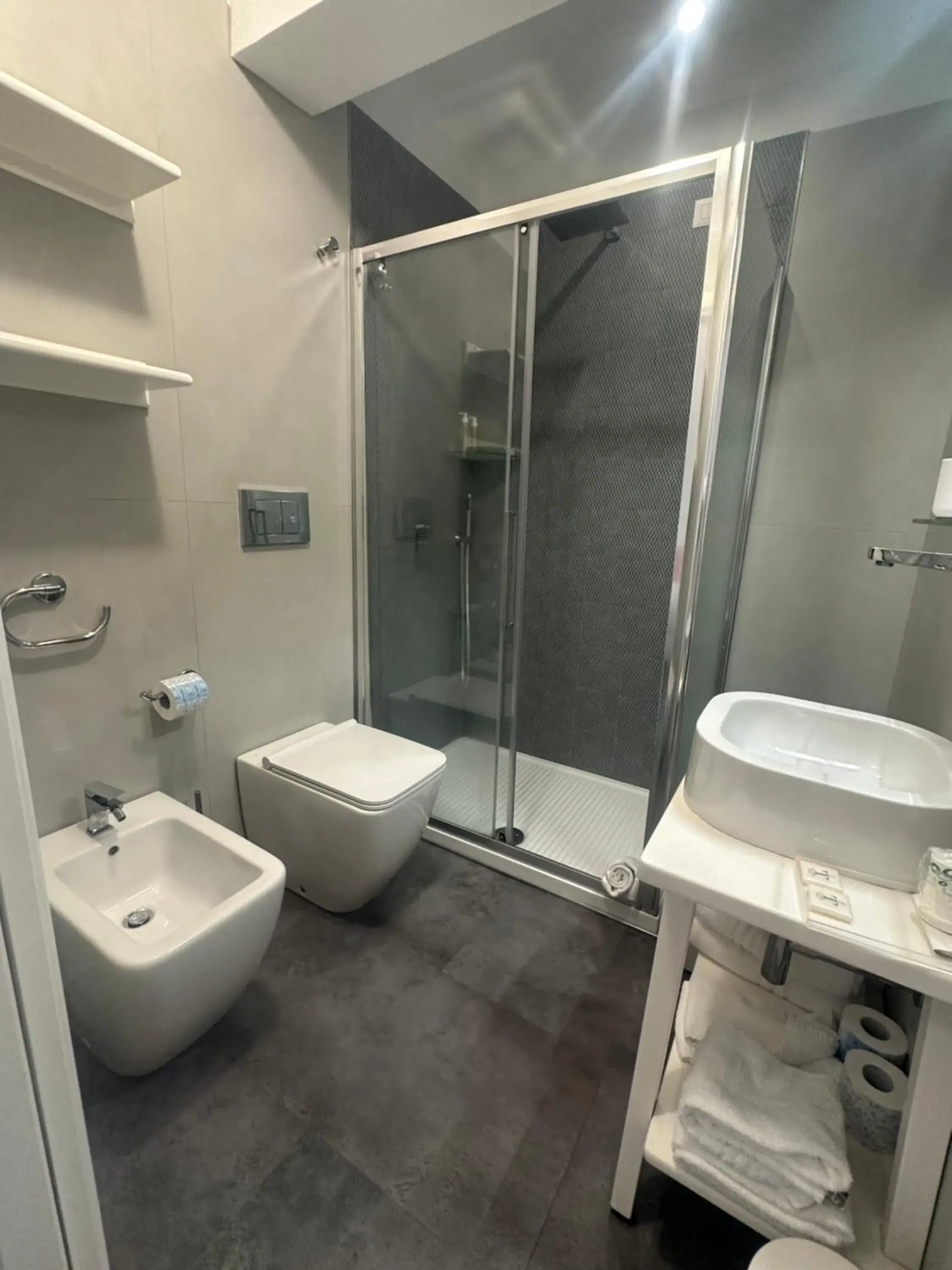 Bathroom in Tasso Suites