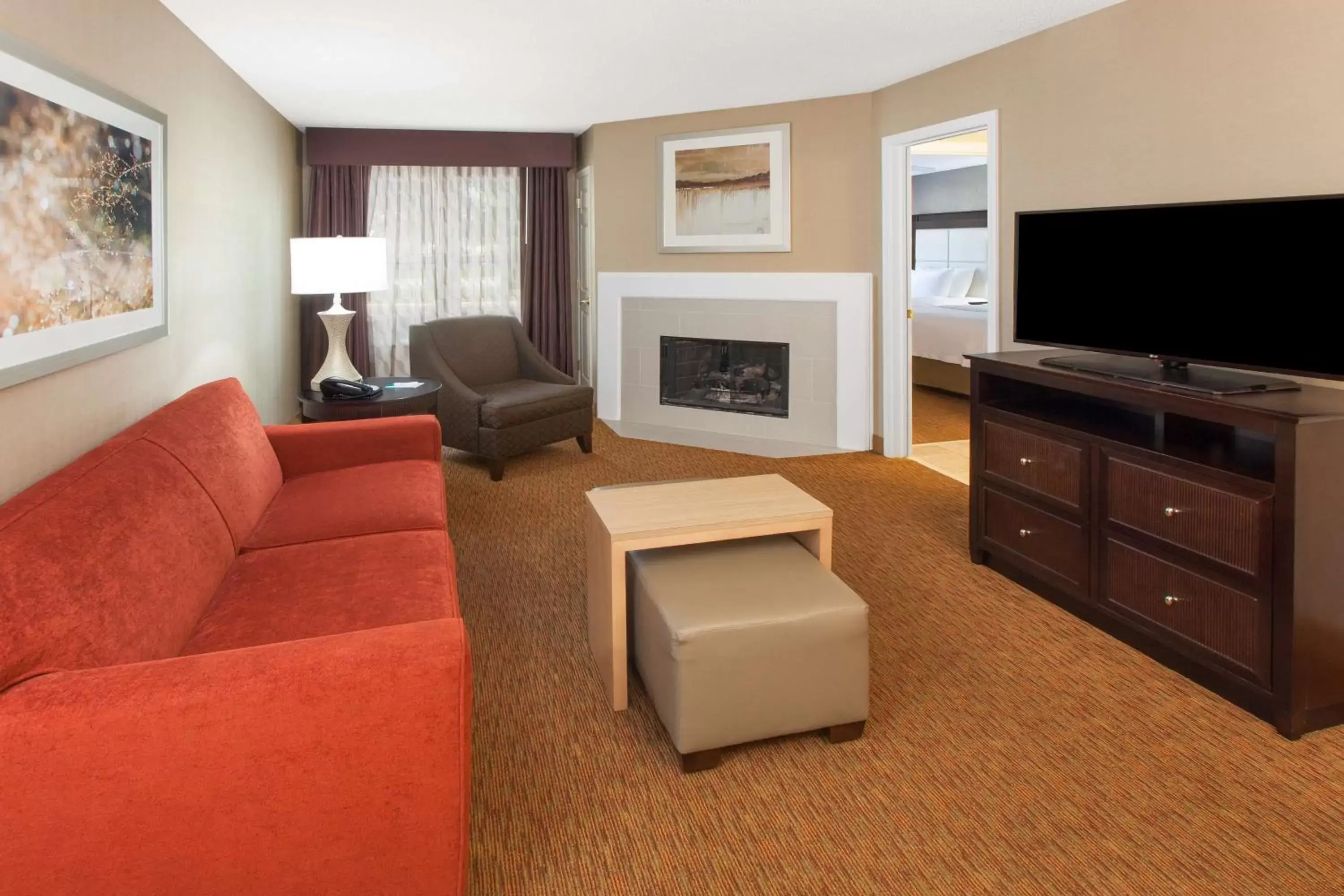 Living room, Seating Area in Homewood Suites Lafayette
