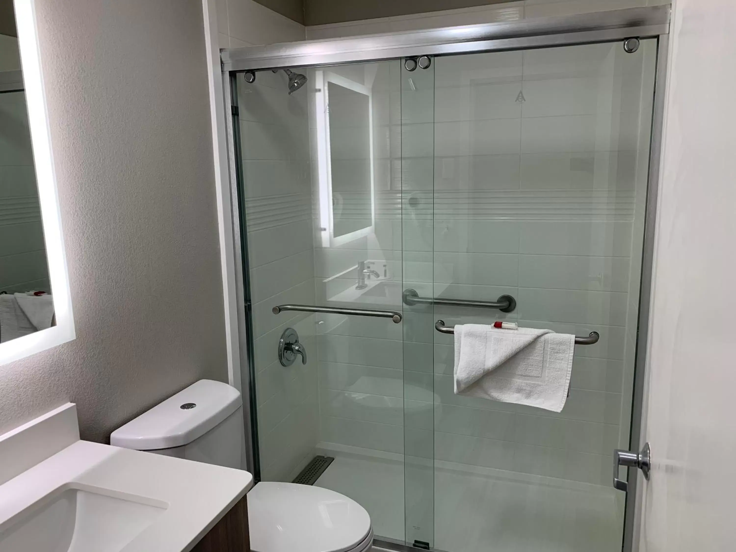 Bathroom in Microtel Inn by Wyndham Charlotte Airport