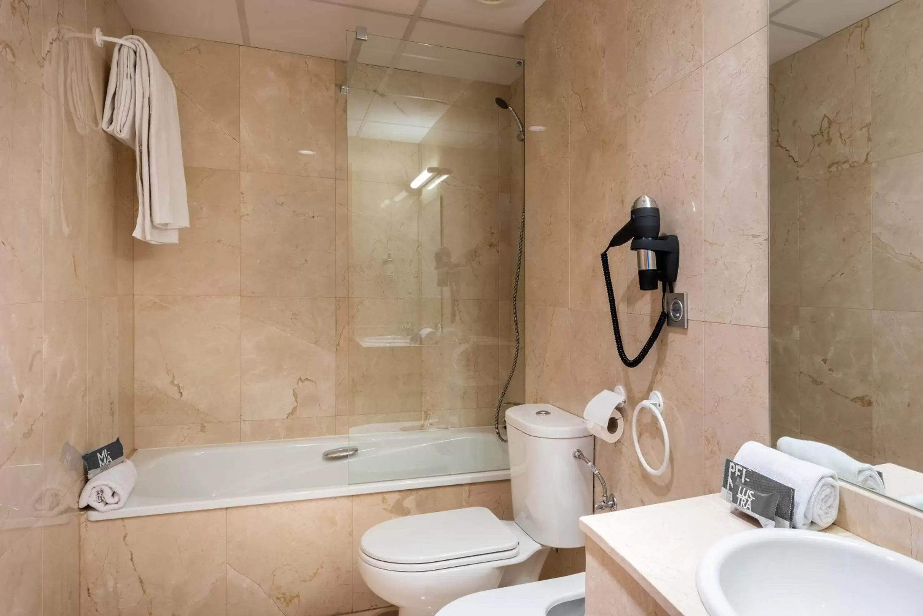 Bathroom in Madrid Airport Suites, Affiliated by Meliá