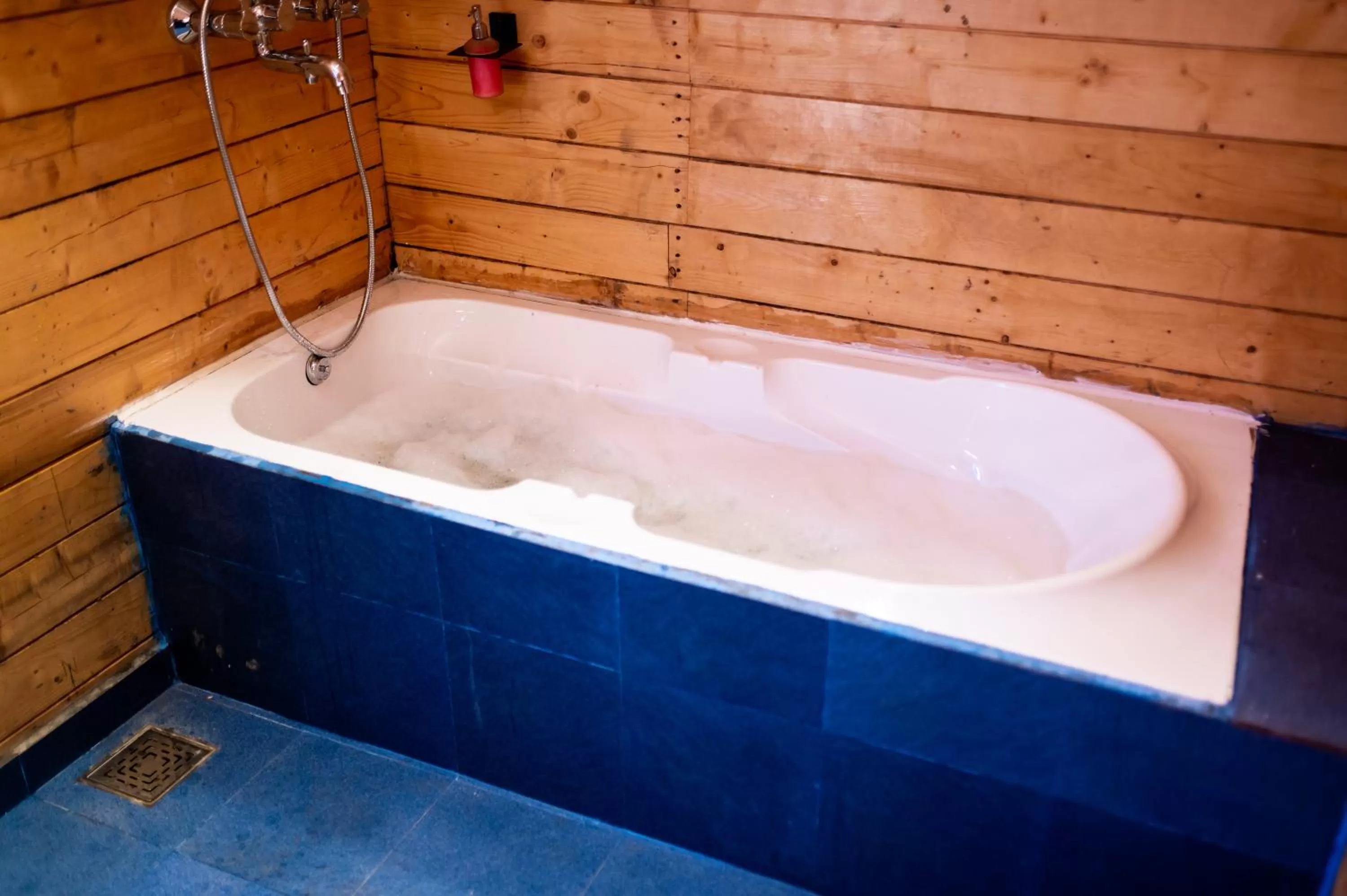 Bathroom in Tranquill Riverside Luxury Cottages With Bathtub, Candolim