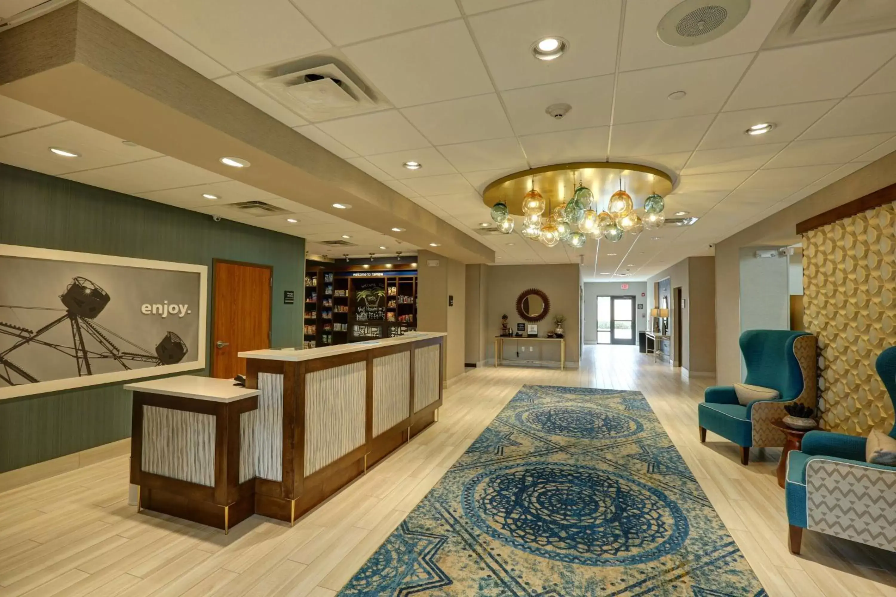 Lobby or reception, Lobby/Reception in Hampton Inn & Suites by Hilton Tampa Busch Gardens Area