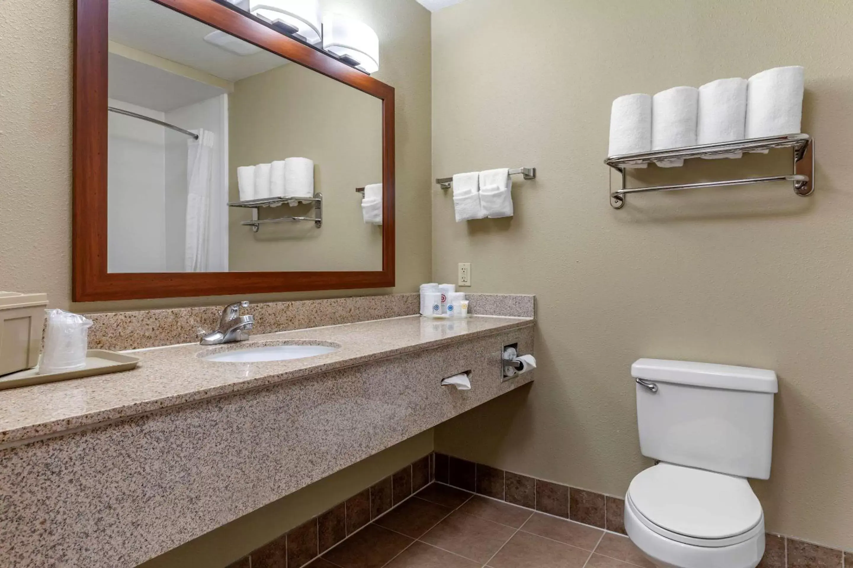 Photo of the whole room, Bathroom in Comfort Suites Waco Near University Area