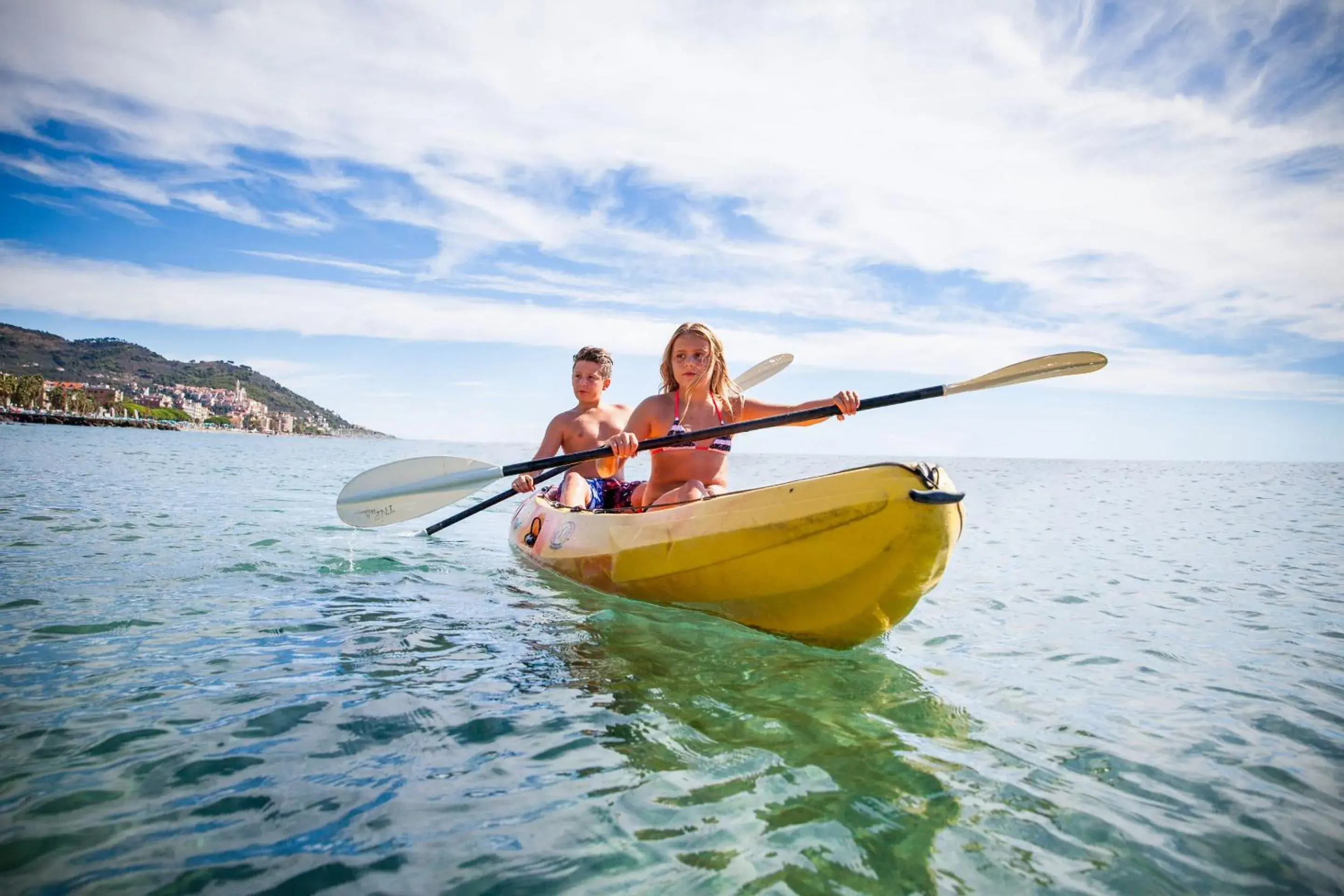 Canoeing in Hotel Gabriella