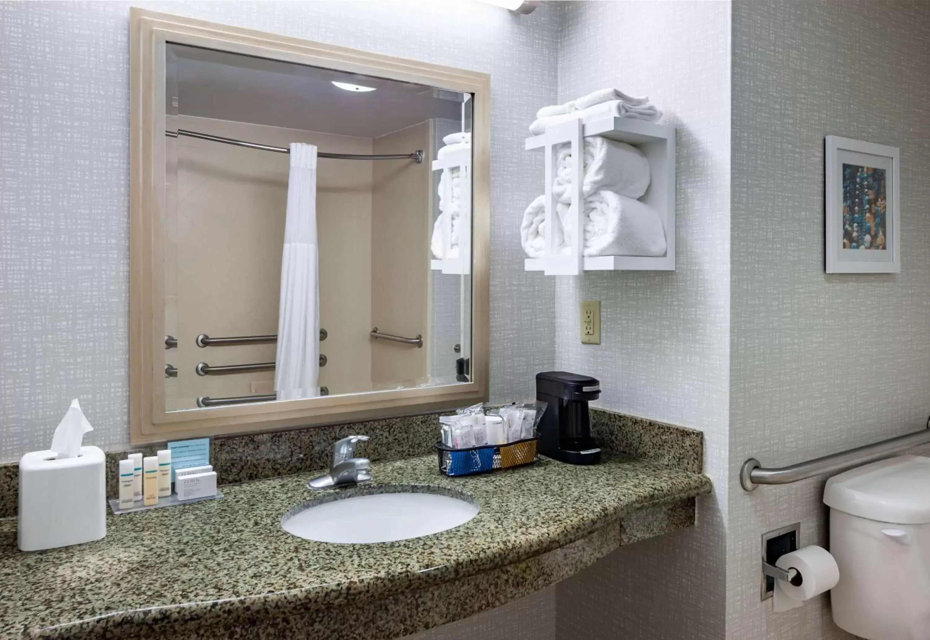 Bathroom in Hampton Inn & Suites Mobile I-65@ Airport Boulevard Bathroom in Hampton Inn & Suites Mobile I-65@ Airport Boulevard