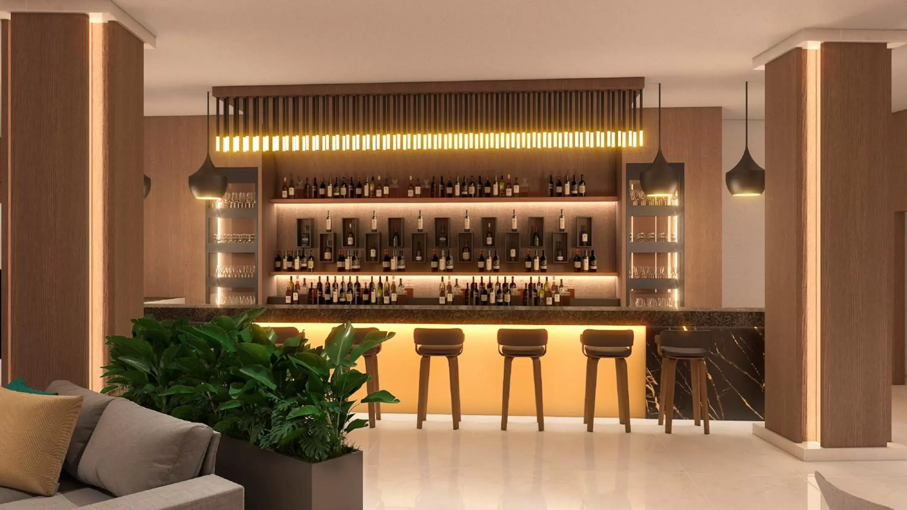 Lobby or reception, Lounge/Bar in Hideaway at Royalton Blue Waters, An Autograph Collection all-Inclusive Resort - Adults Only