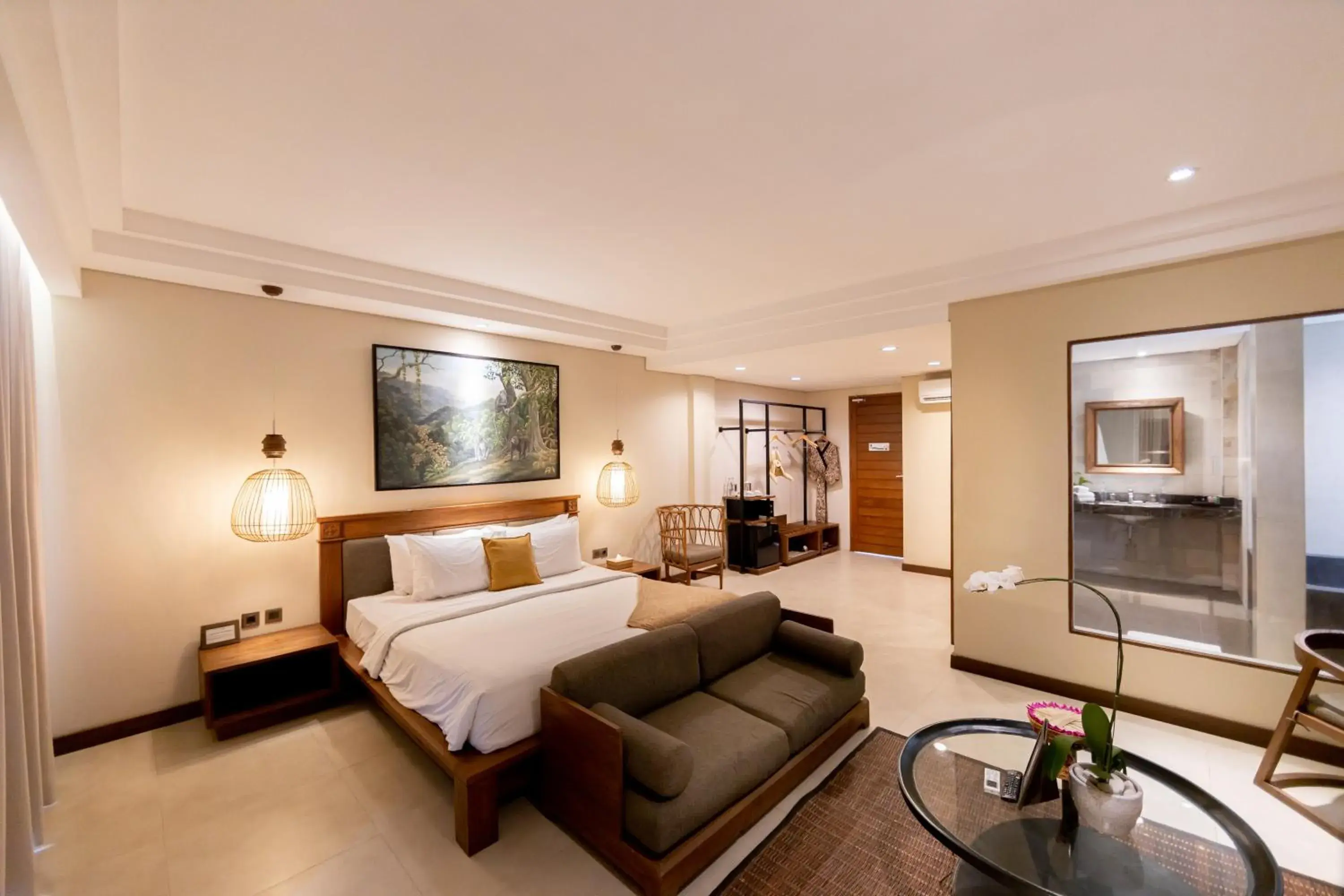 Bedroom, Seating Area in Anumana Ubud Hotel