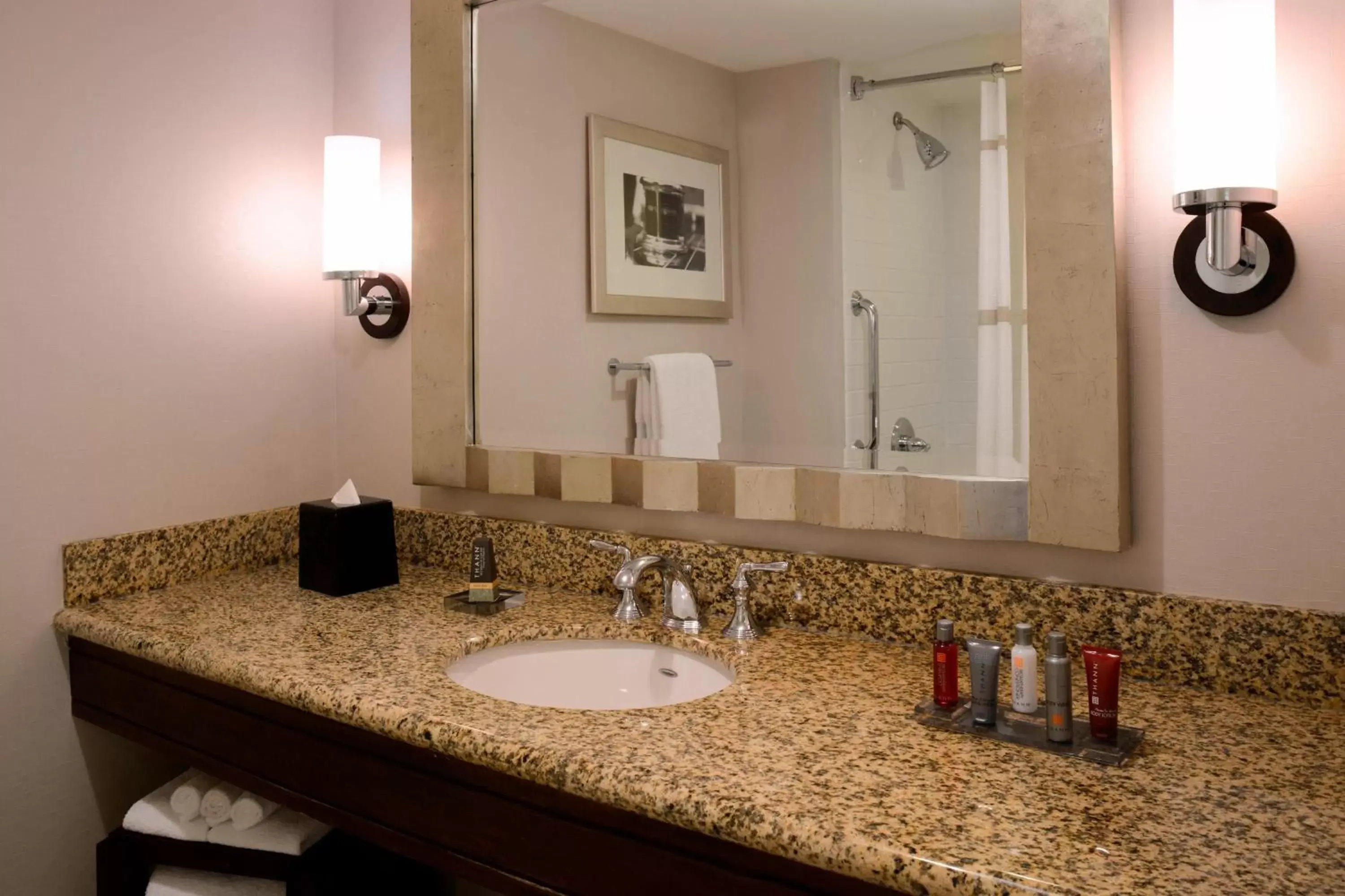 Bathroom in Newport News Marriott at City Center