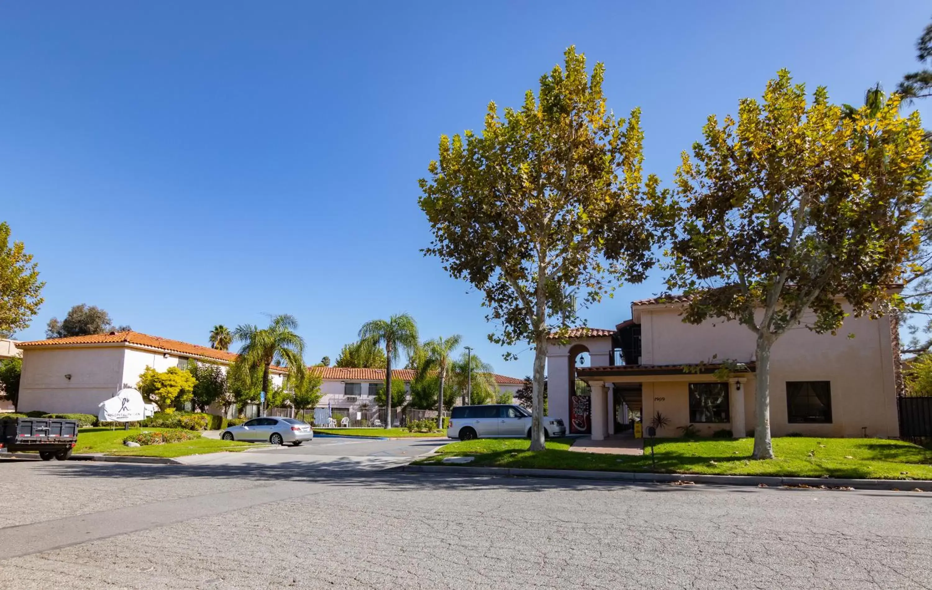 Street view, Property Building in Hospitality Inn