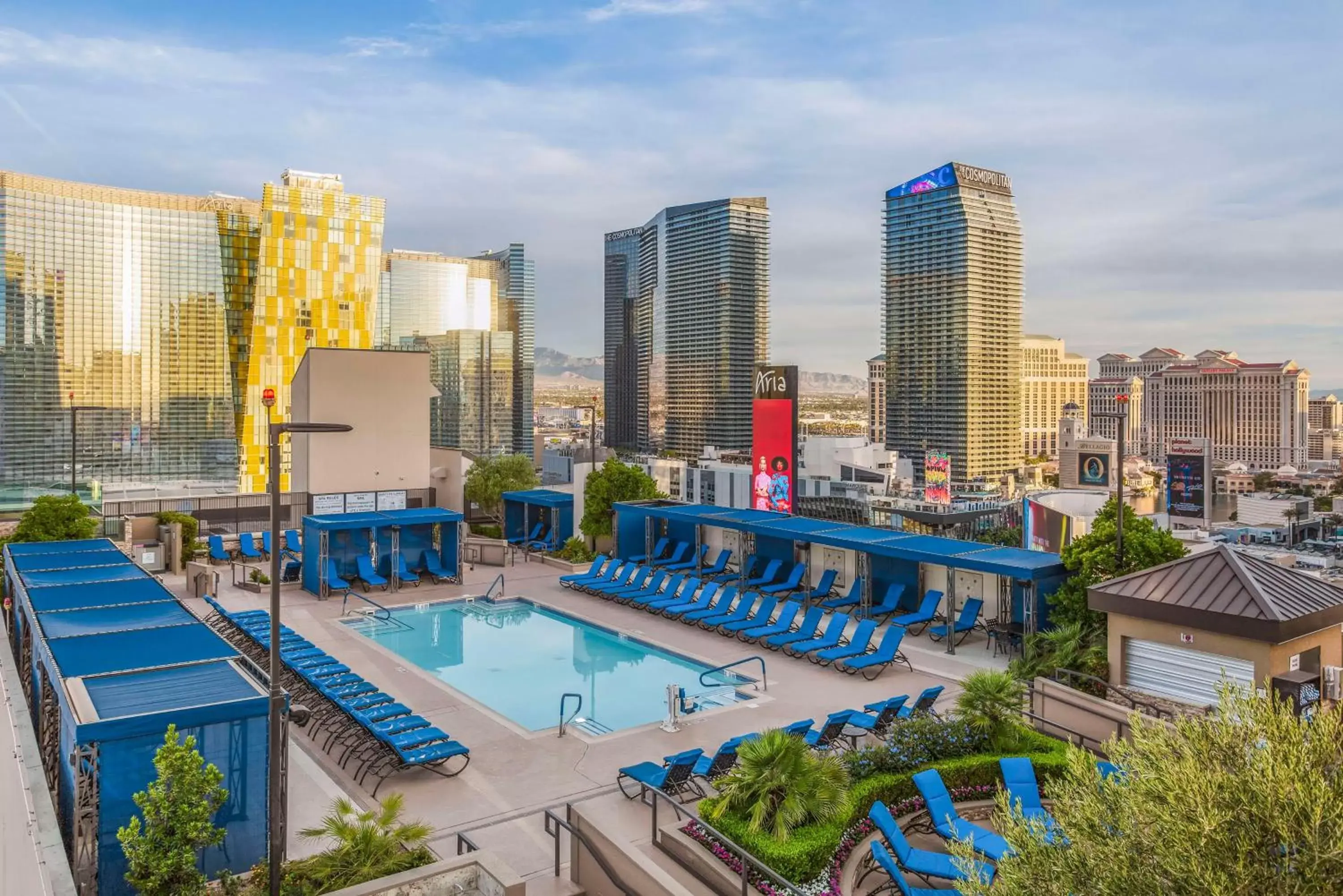 Pool View in Hilton Vacation Club Polo Towers Las Vegas