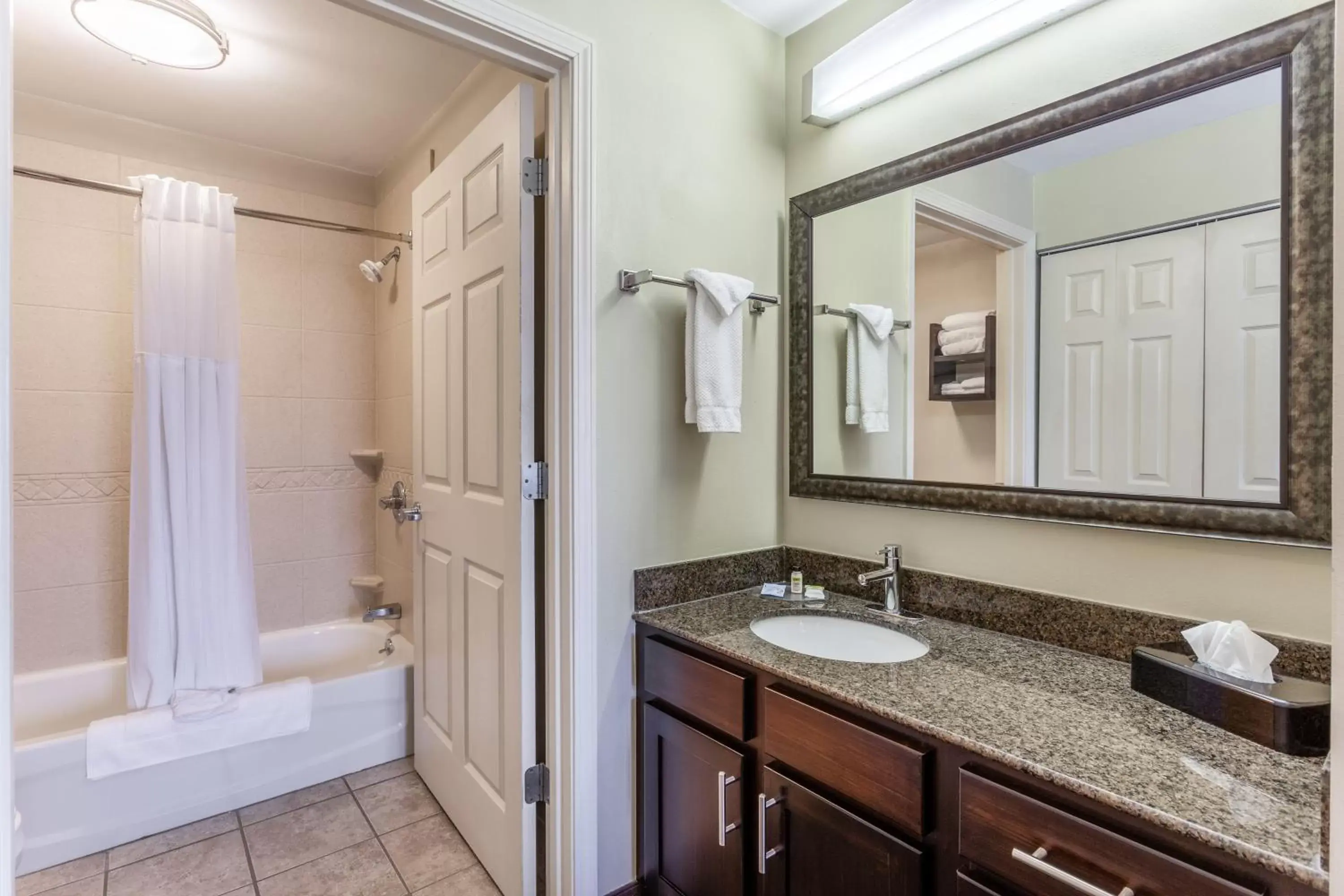 Bathroom in Candlewood Suites Harrisburg I-81 Hershey Area, an IHG Hotel