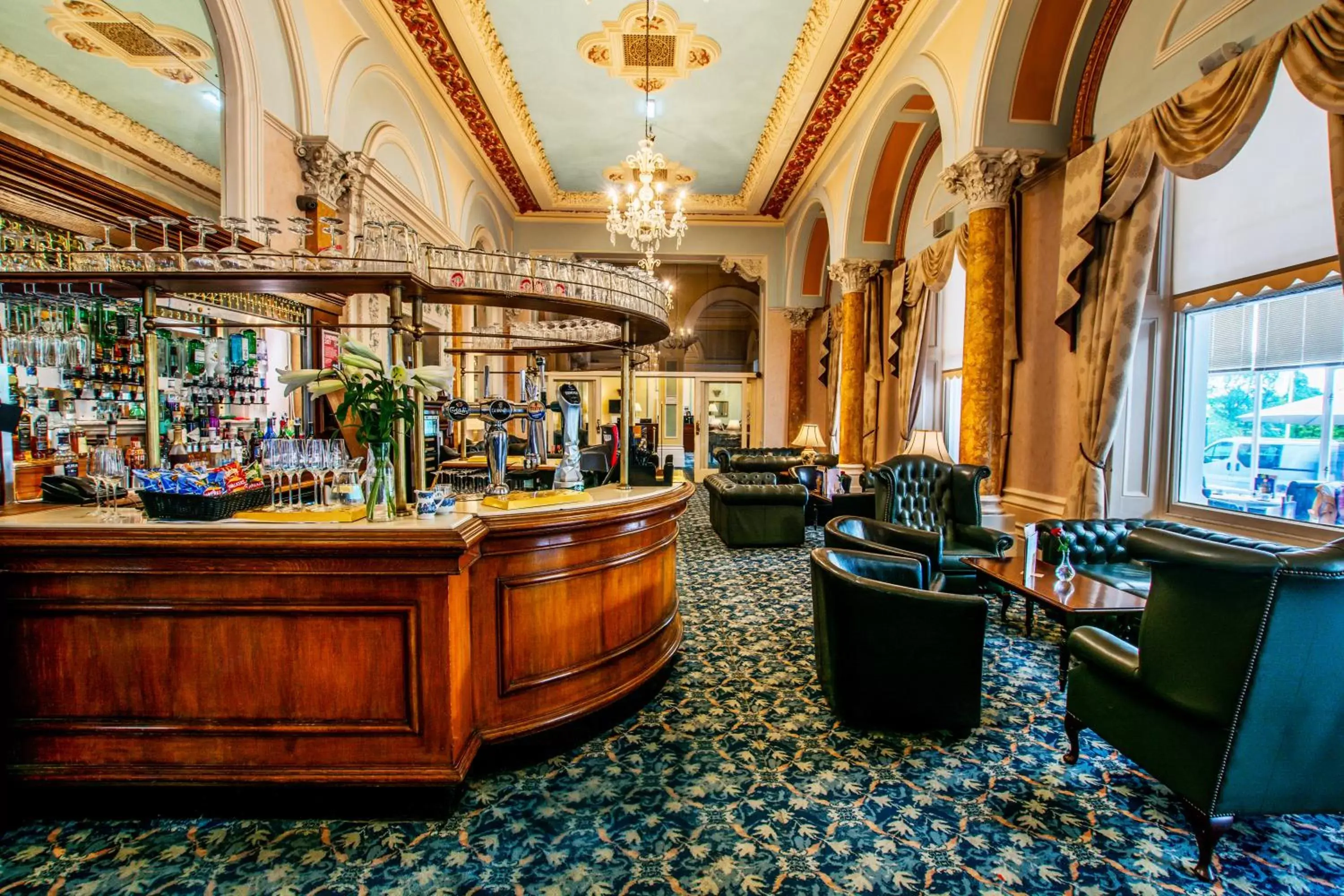 Lounge or bar, Lobby/Reception in The Palace Hotel Buxton & Spa