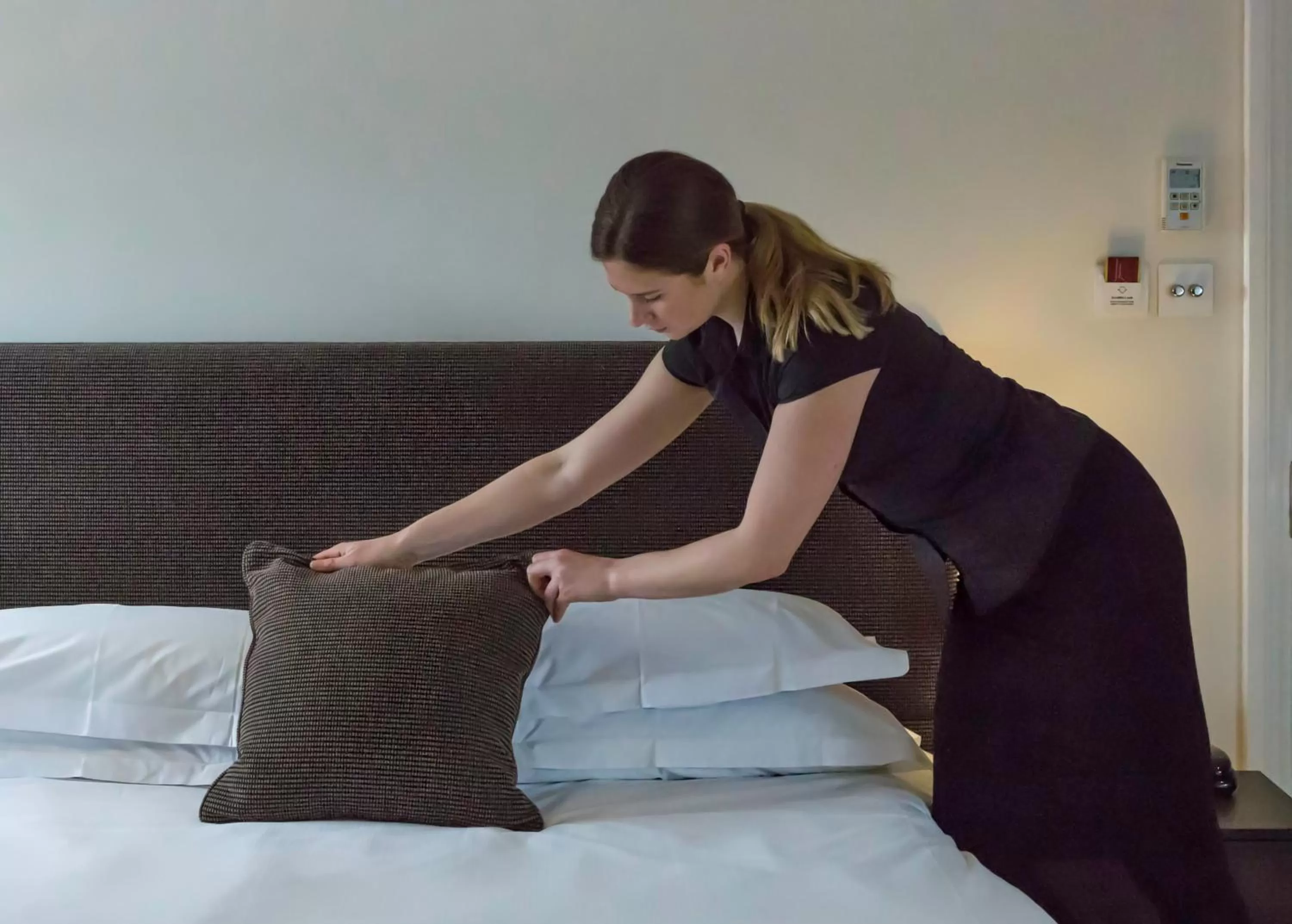 Staff, Bed in The Bell Inn Hotel