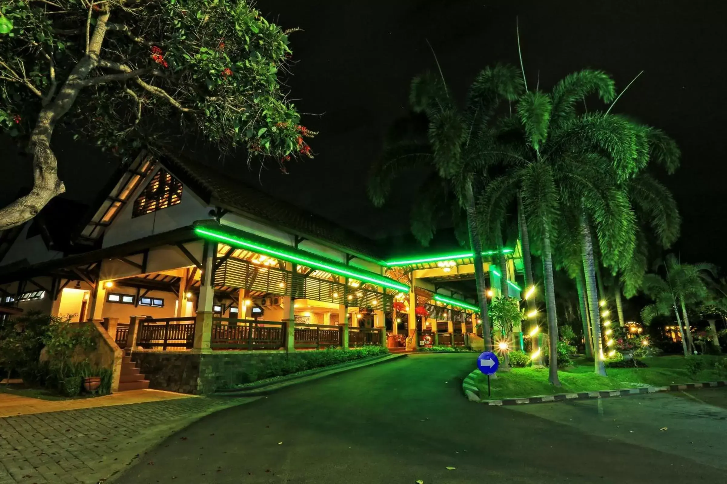 Night, Property Building in Lombok Garden Hotel