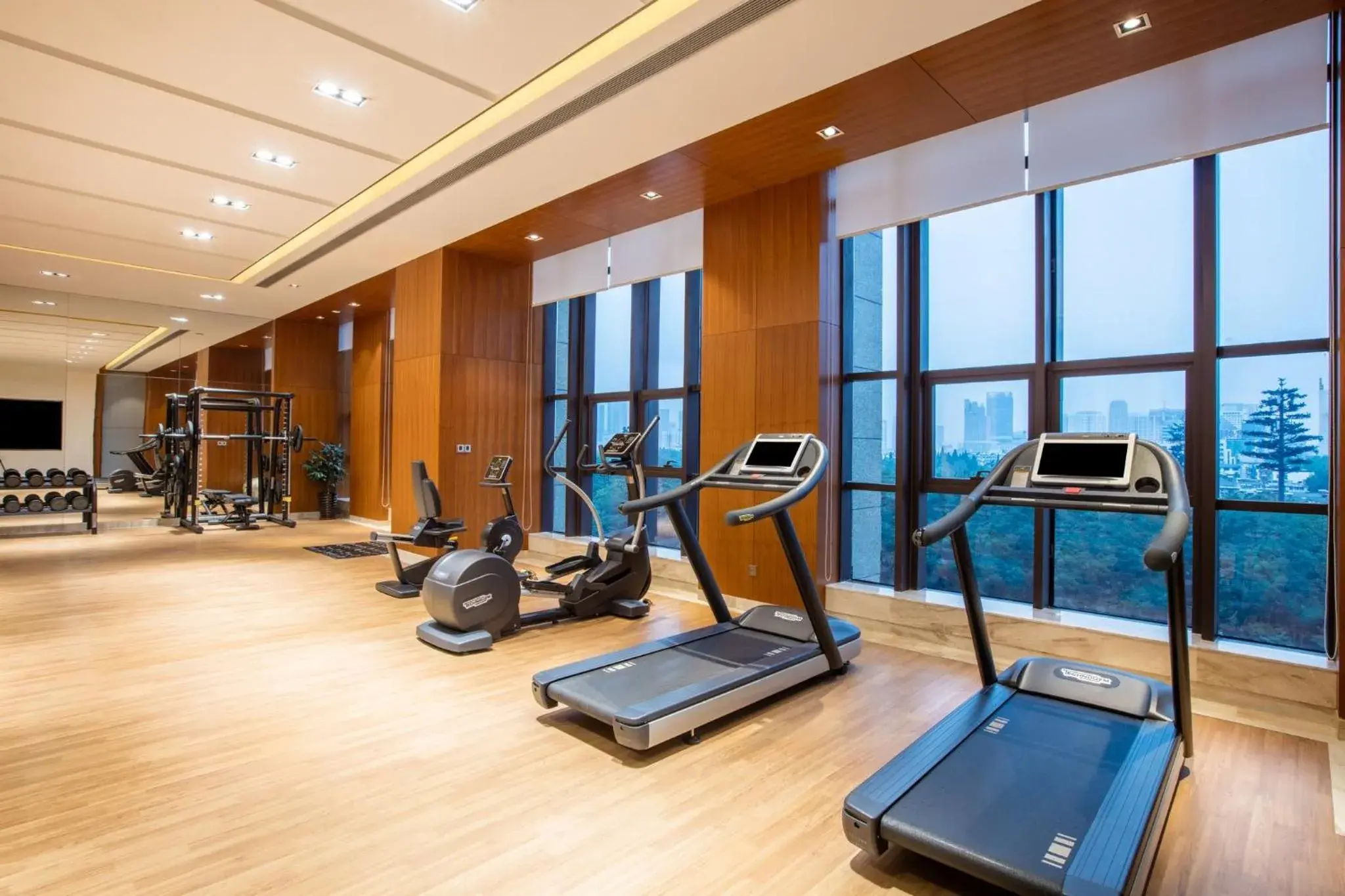 Fitness centre/facilities, Fitness Center/Facilities in Crowne Plaza Hefei Rongqiao, an IHG Hotel