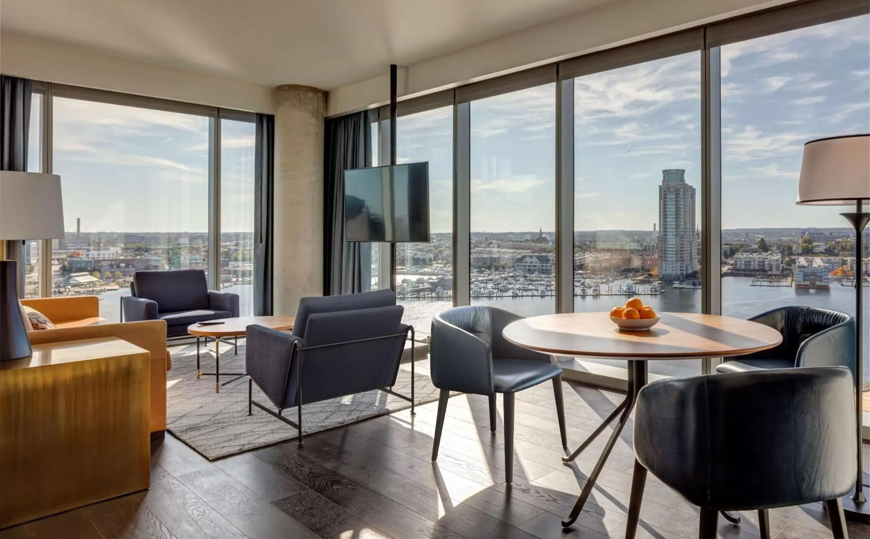 Living room in Canopy By Hilton Baltimore Harbor Point - Newly Built