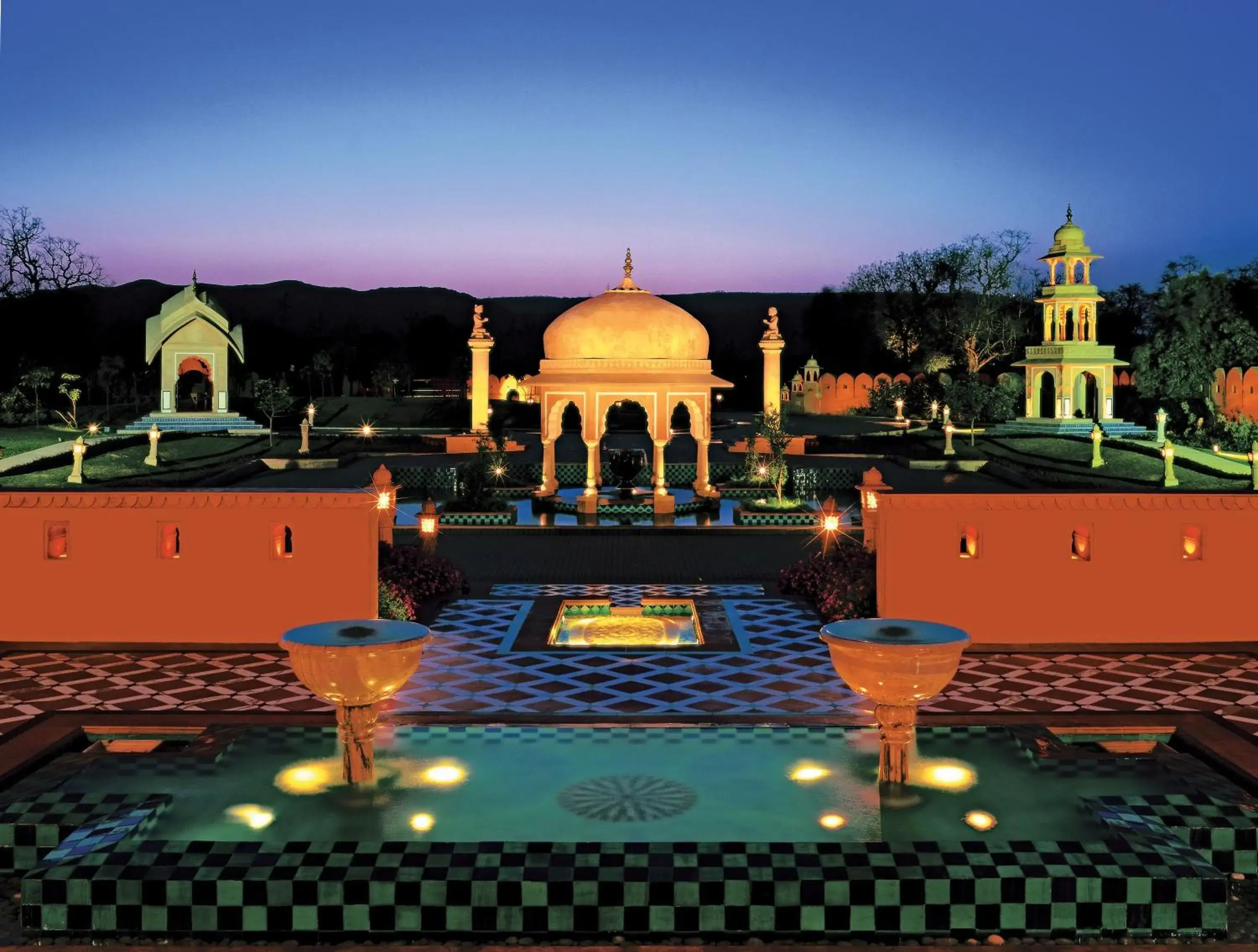 Bird's eye view in The Oberoi Rajvilas Jaipur Bird's eye view in The Oberoi Rajvilas Jaipur