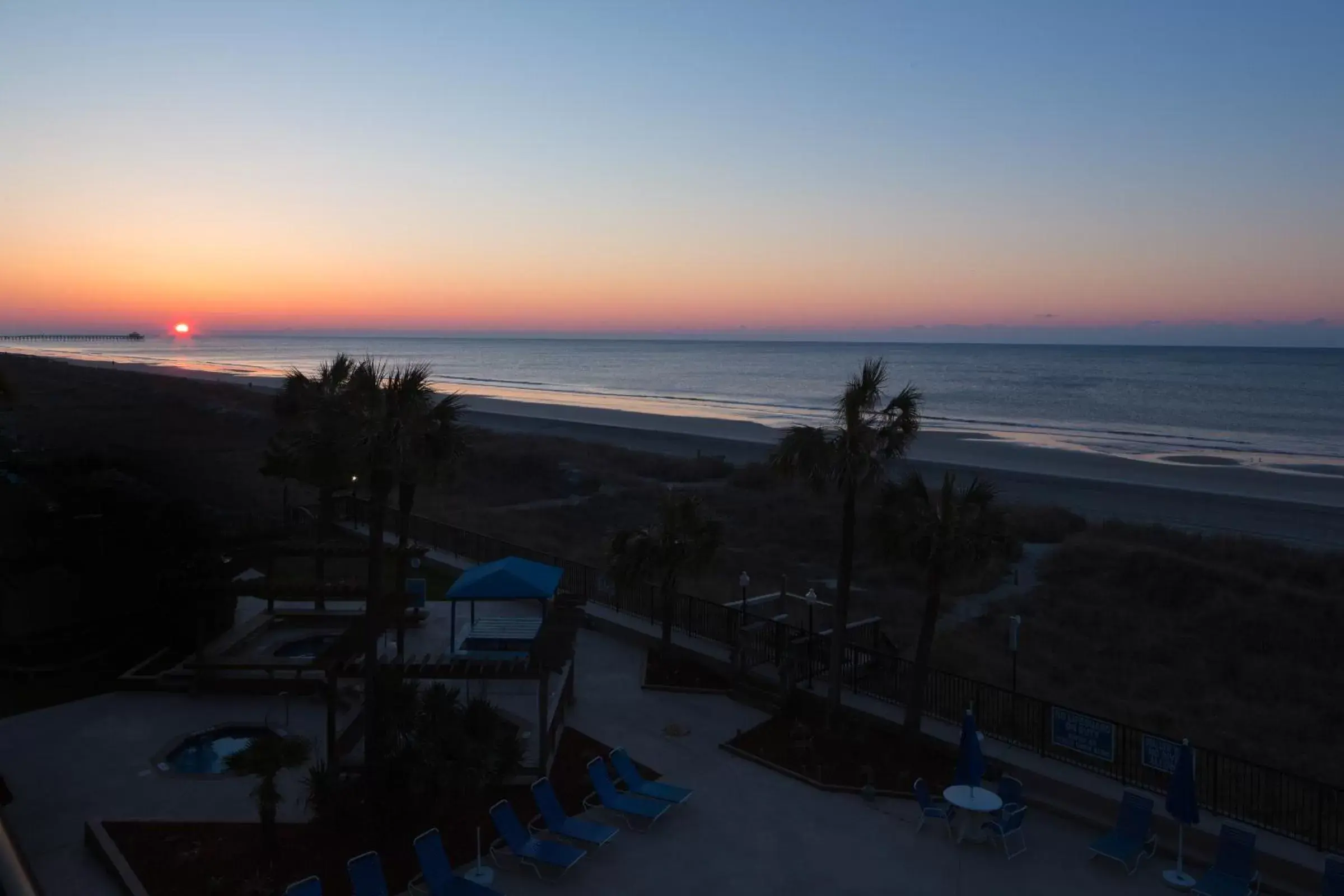 Balcony/Terrace in Ocean Club Resort Myrtle Beach a Ramada by Wyndham