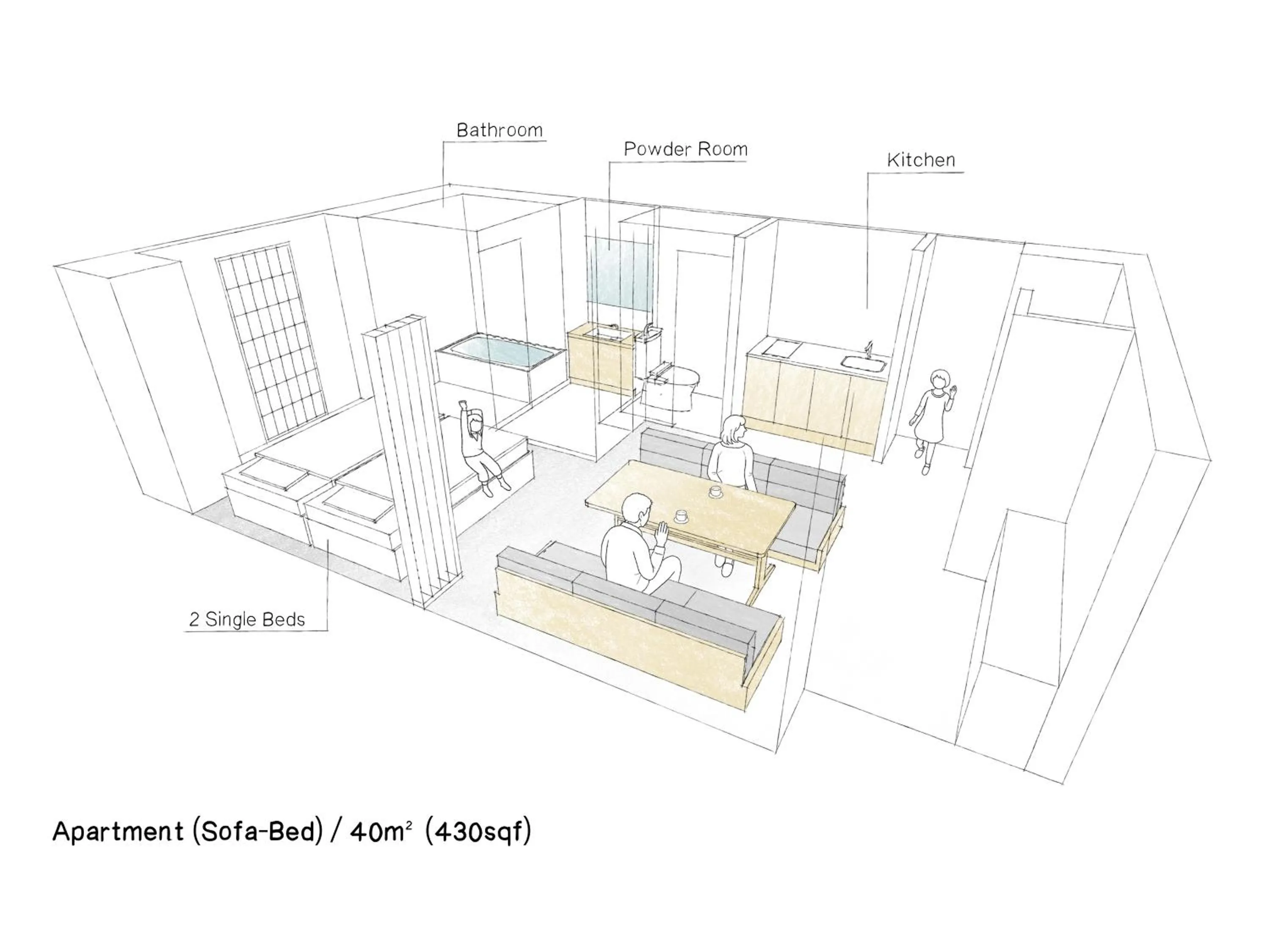 Floor plan in MIMARU Tokyo Akasaka