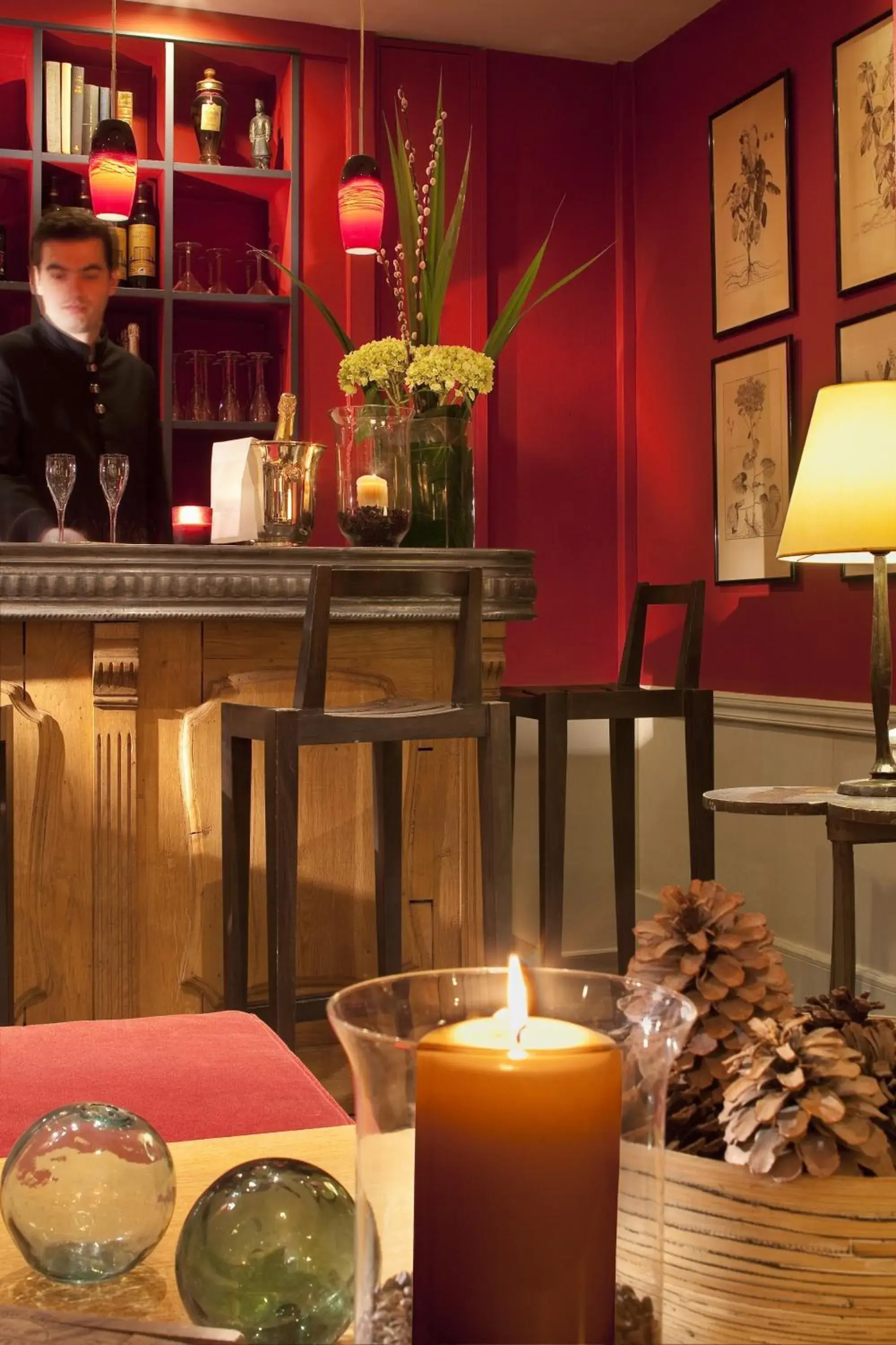 Lounge or bar, Restaurant/Places to Eat in Hôtel Sainte-Beuve