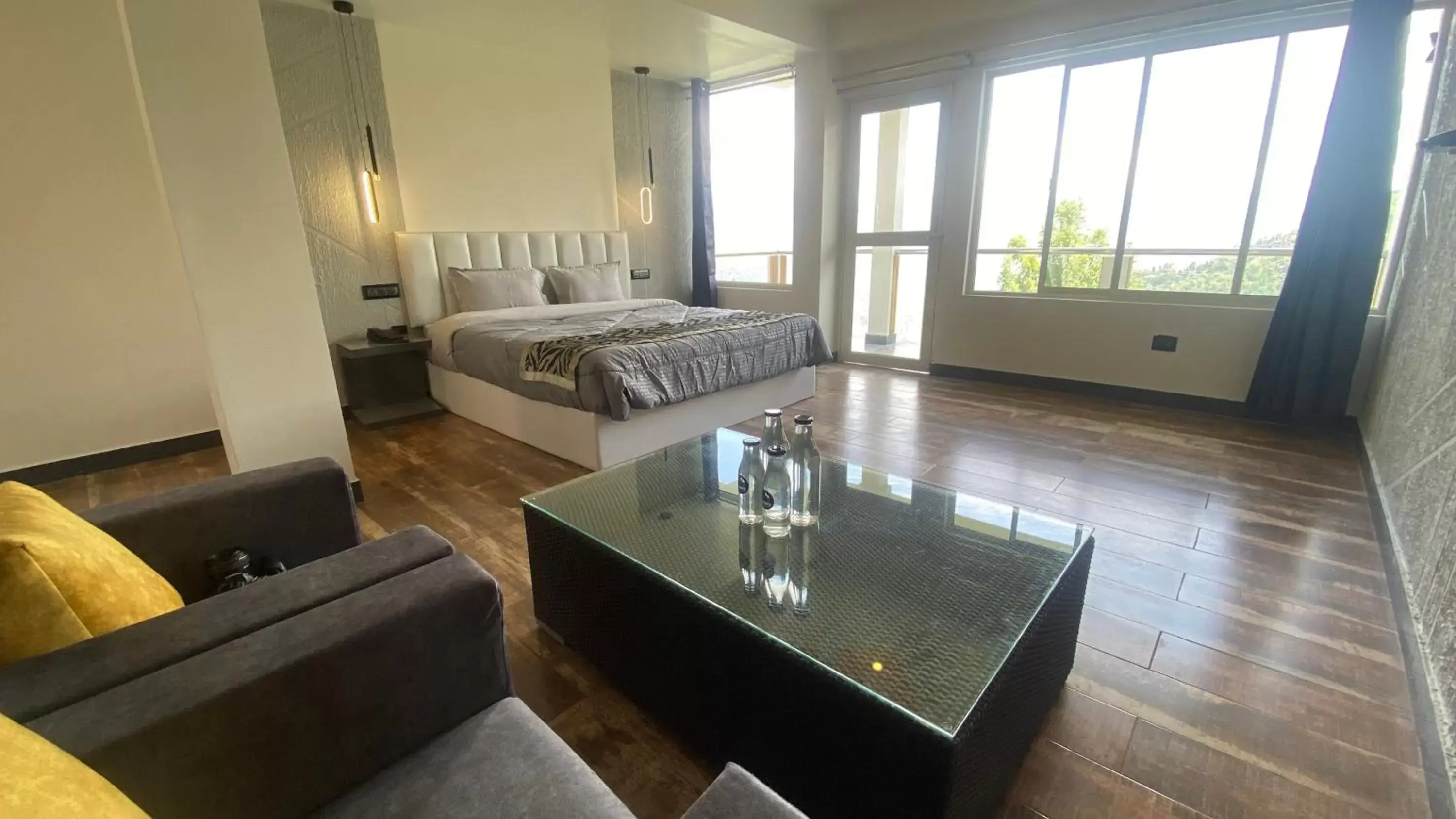 Bed in Sood's Himalayan Vista Bed in Sood's Himalayan Vista