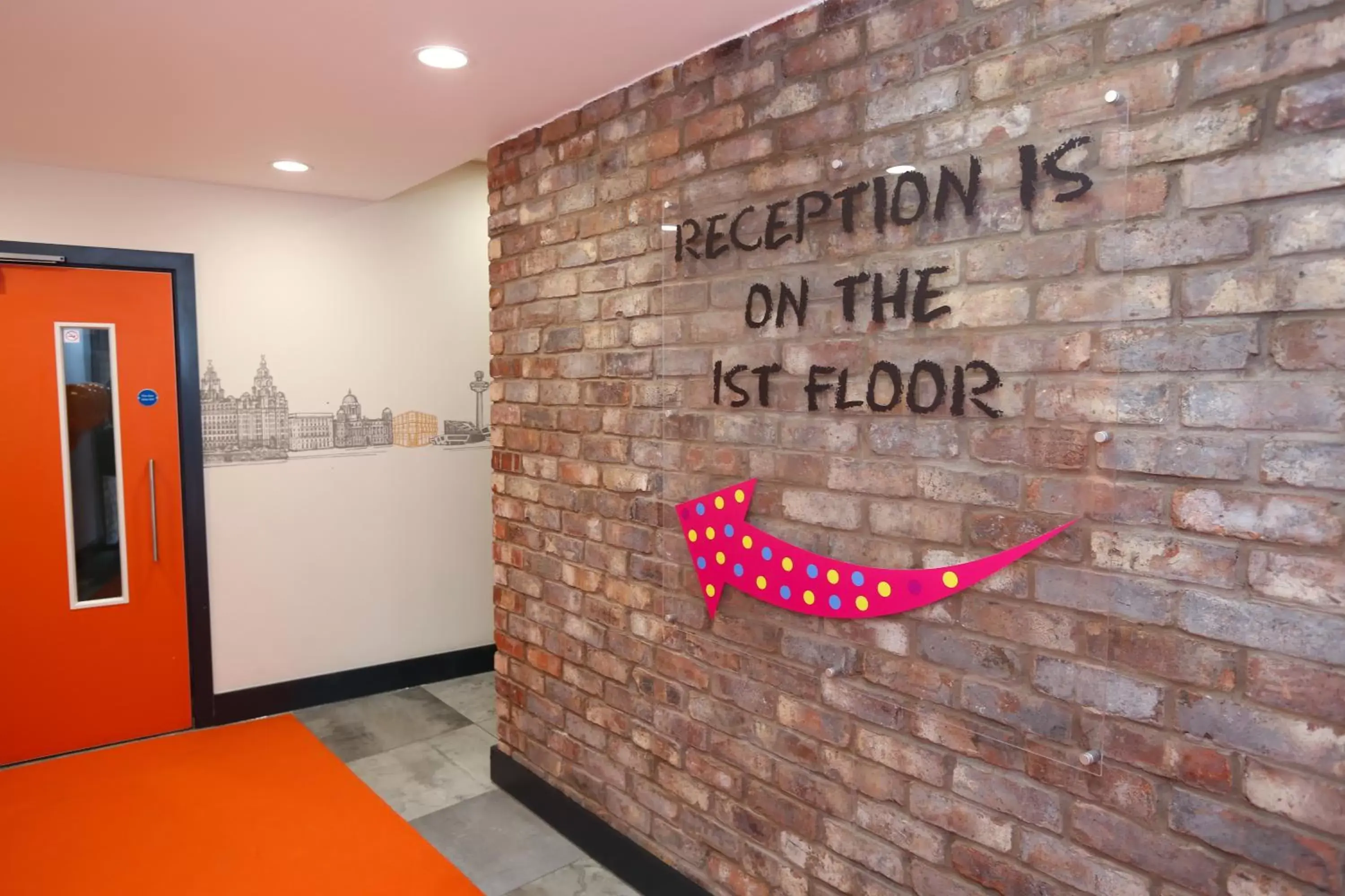 Decorative detail, Property Logo/Sign in easyHotel Liverpool