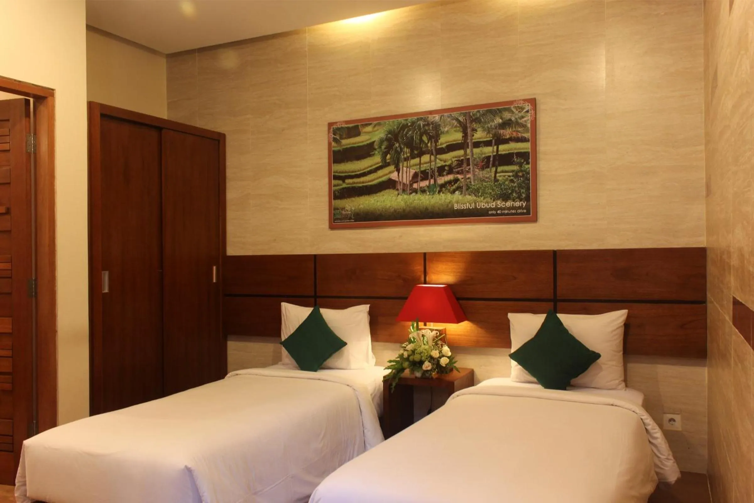 Bed in The Green Zhurga Suite Seminyak