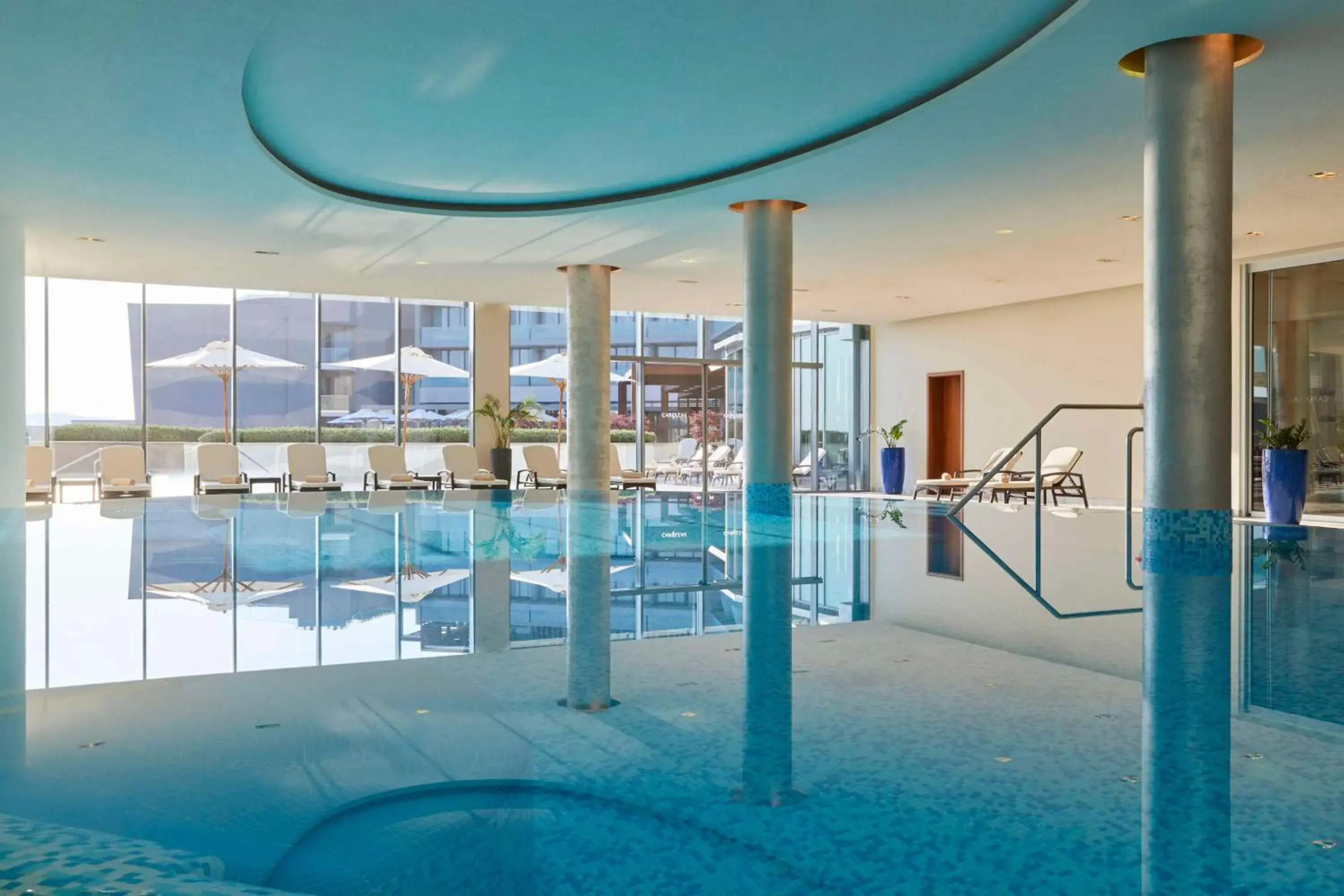 Pool view, Swimming Pool in Kempinski Hotel Adriatic Istria Croatia