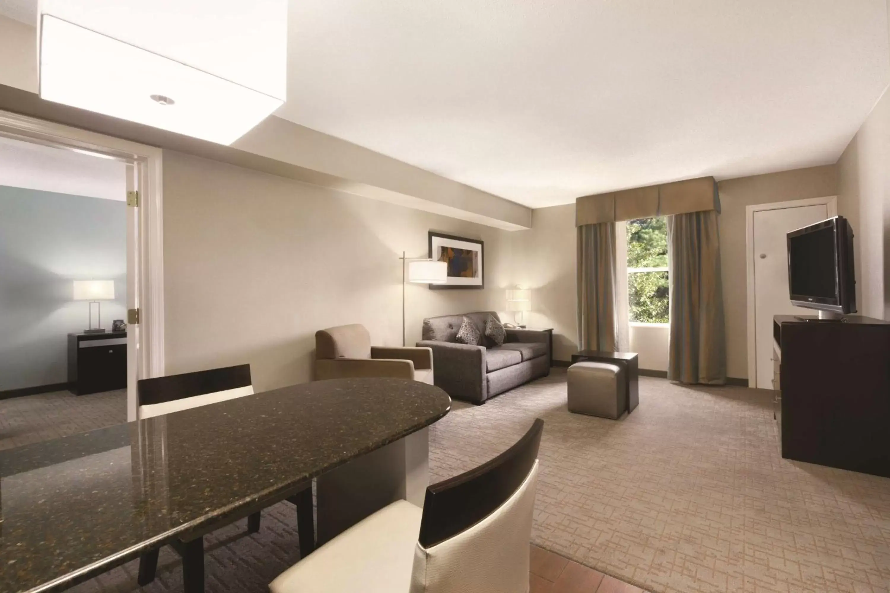 Bedroom, Seating Area in Homewood Suites by Hilton Atlanta-Alpharetta