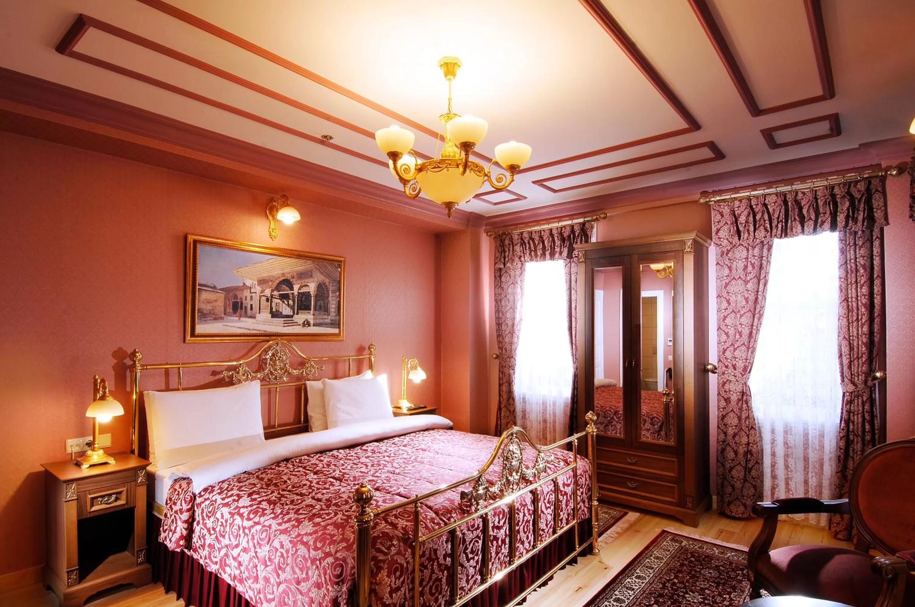 Bedroom, Bed in Darussaade Hotel Old City - Sultanahmet