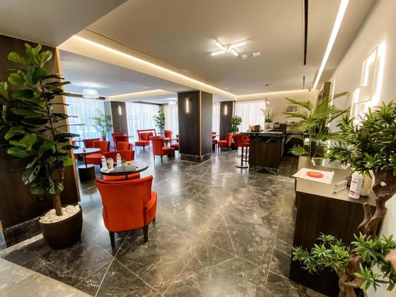 Lobby or reception, Restaurant/Places to Eat in Royalty Hotel Athens