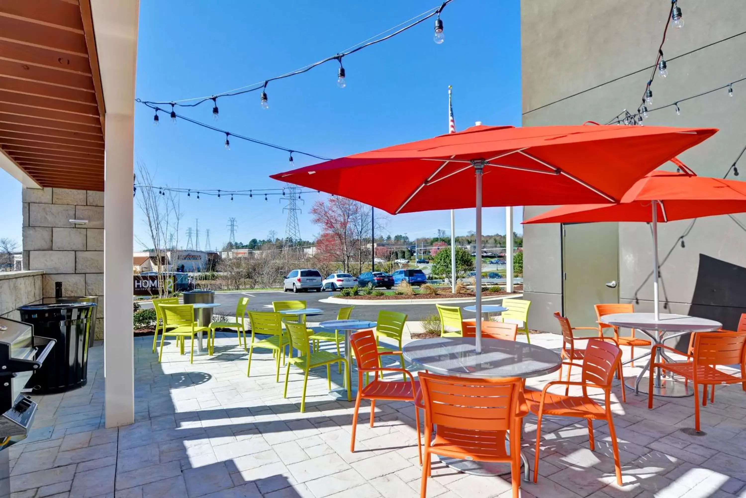 Patio, Restaurant/Places to Eat in Home2 Suites By Hilton Winston-Salem Hanes Mall