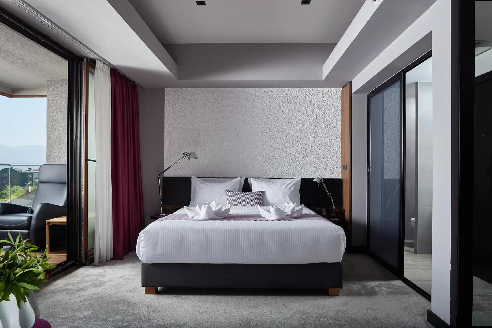 Decorative detail, Bed in Panoramika Design Hotel