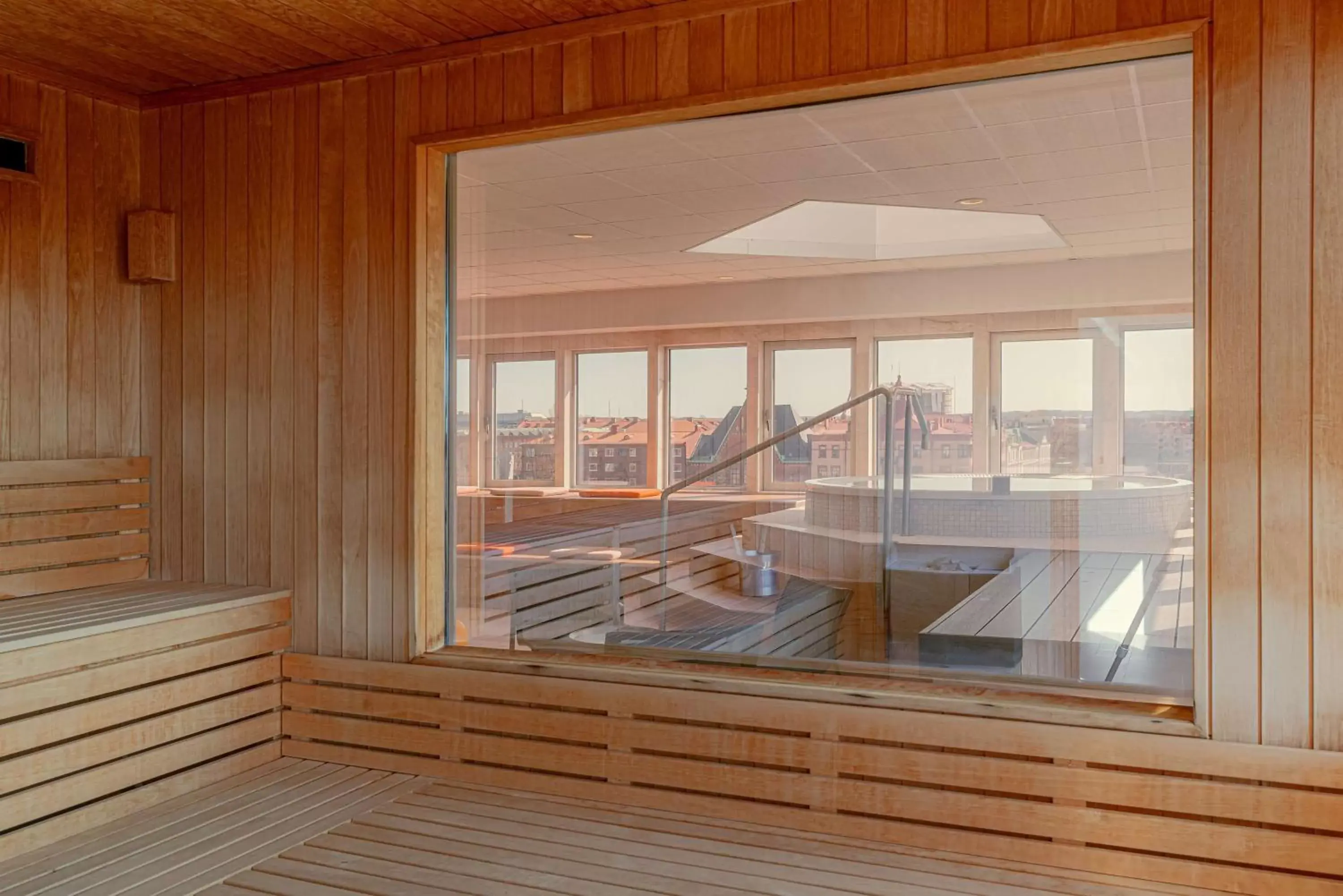 Sauna in Scandic Hallandia