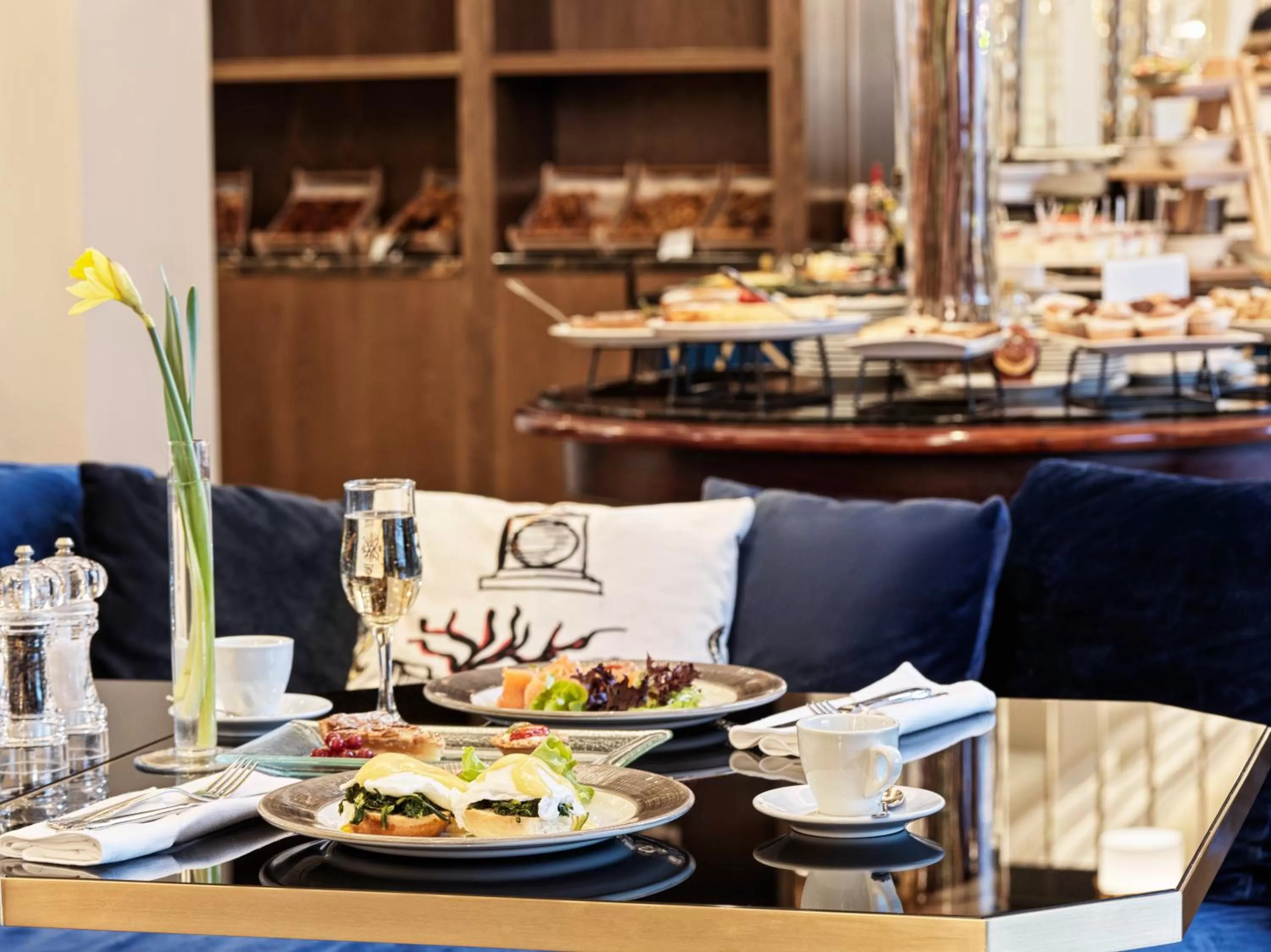 Food close-up in Sofia Balkan Palace