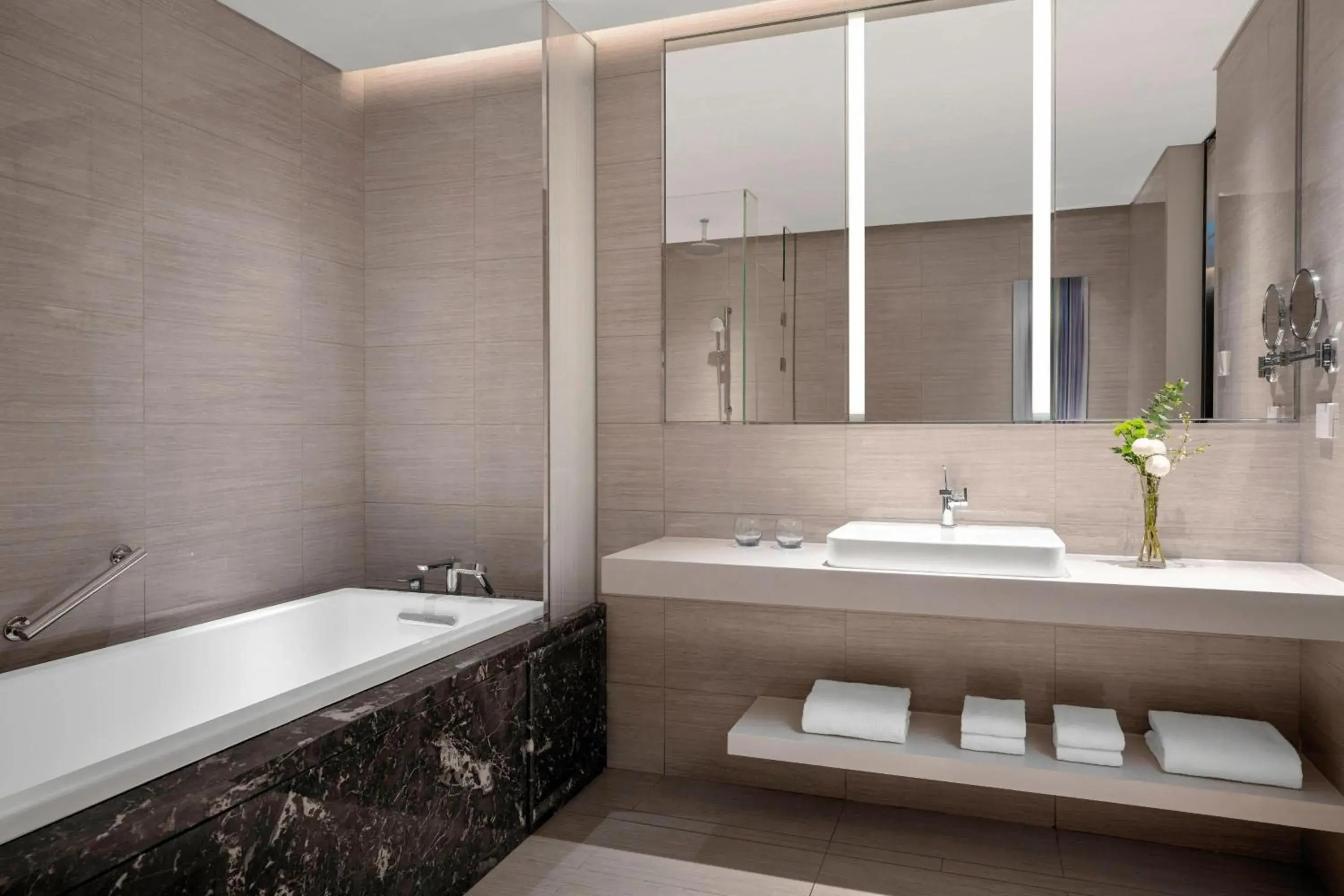 Bathroom in Courtyard by Marriott Shanghai Minhang