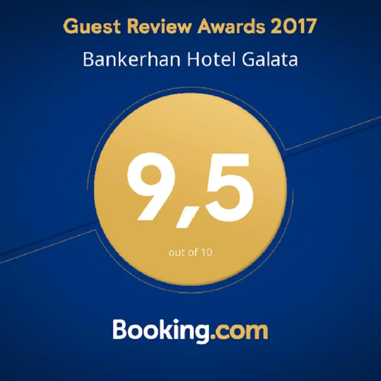 Certificate/Award in Bankerhan Hotel Galata - Adults Only Special Category