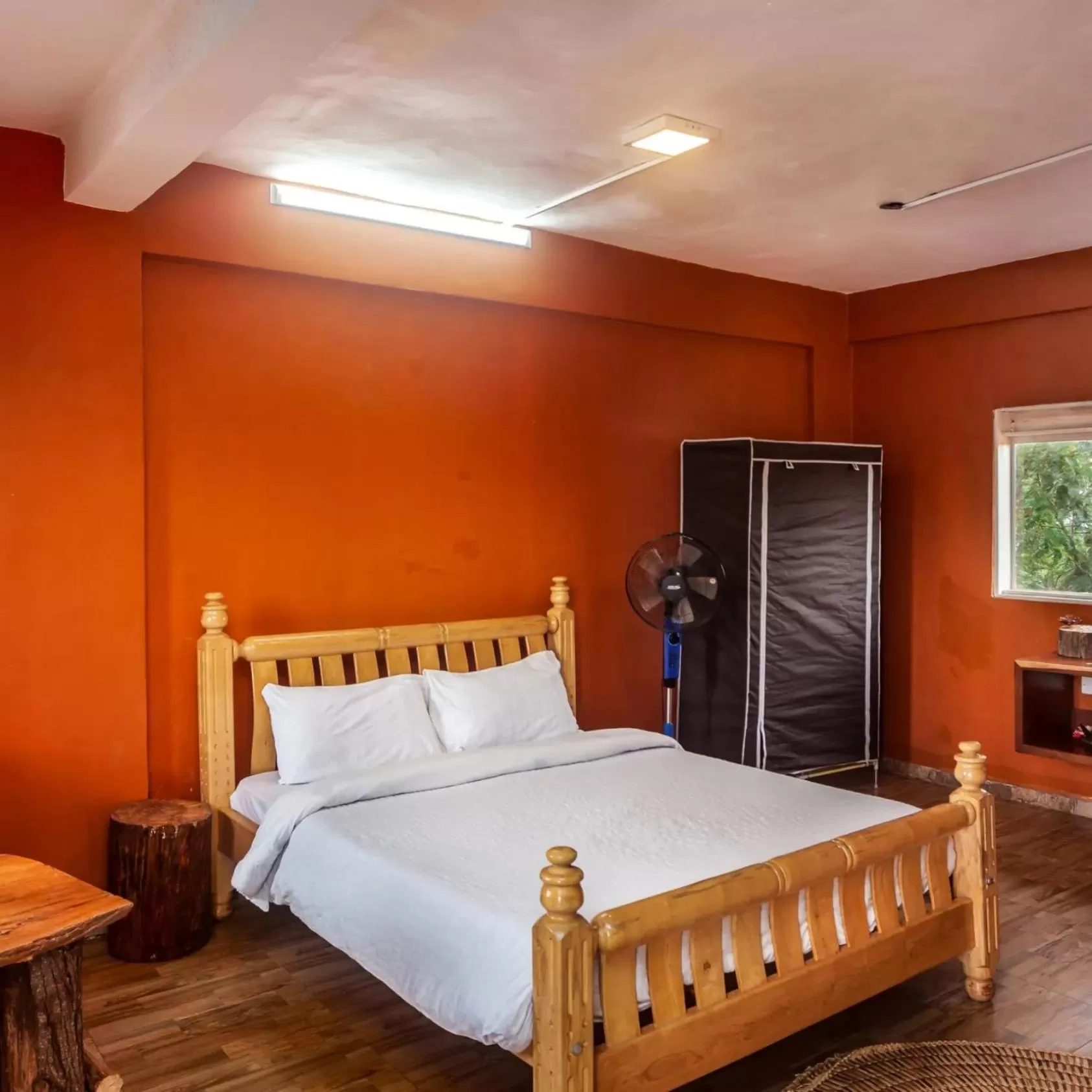 Bed in African Tribe Suites