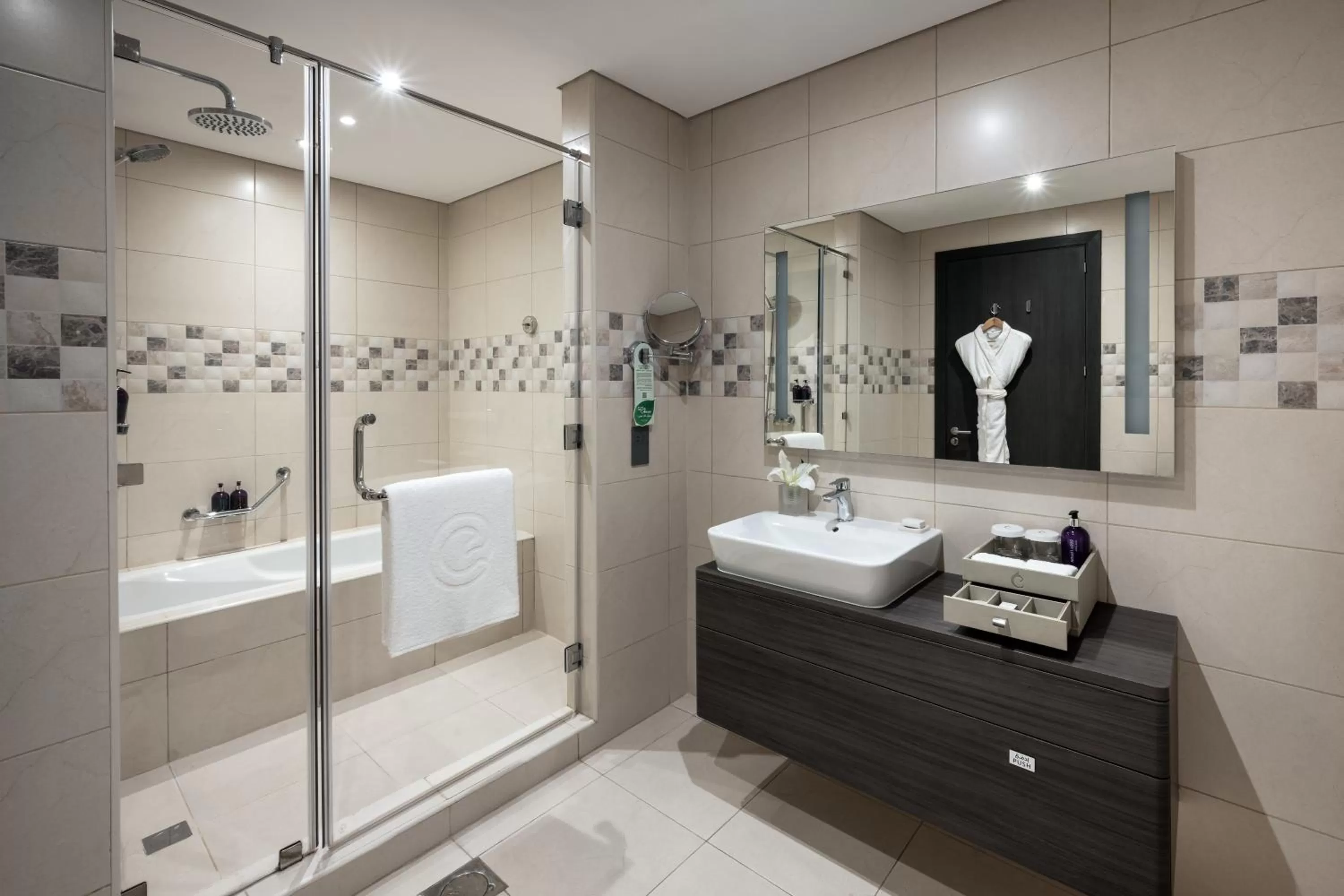Shower in Centara West Bay Hotel & Residences Doha