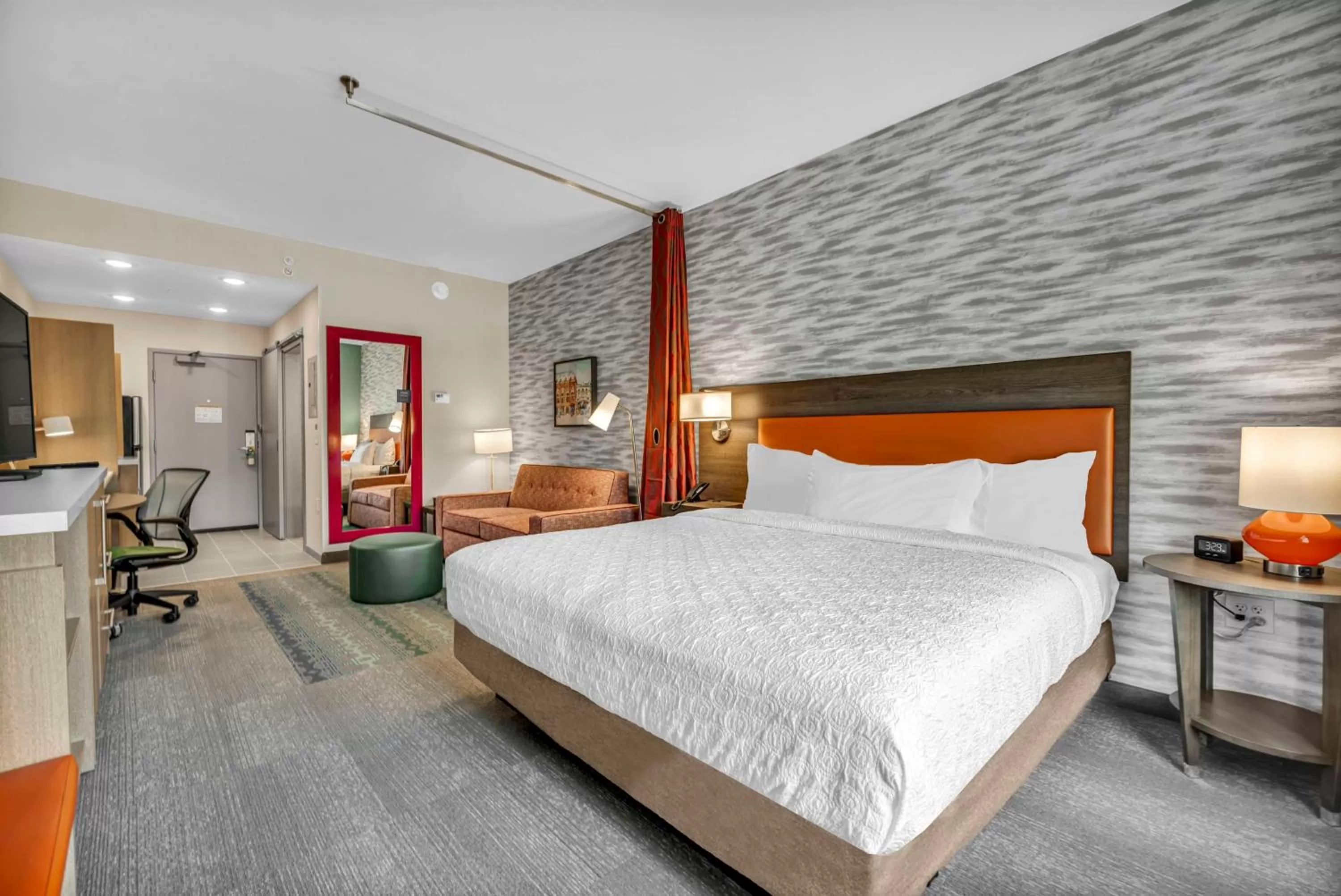 Bed in Home2 Suites by Hilton Raleigh West Lenovo Center